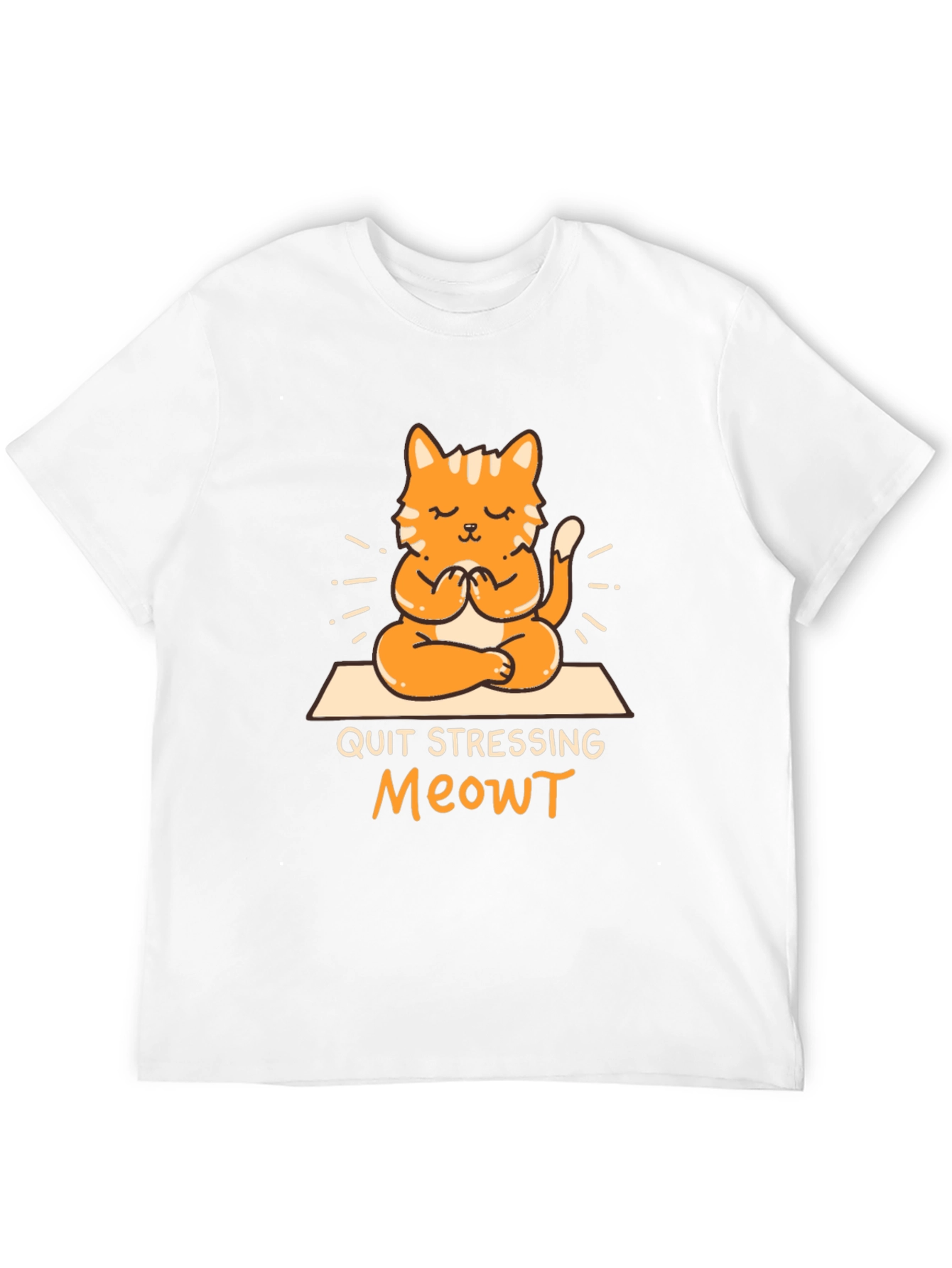 Black Quit Stressing Meowt T-Shirt view 12