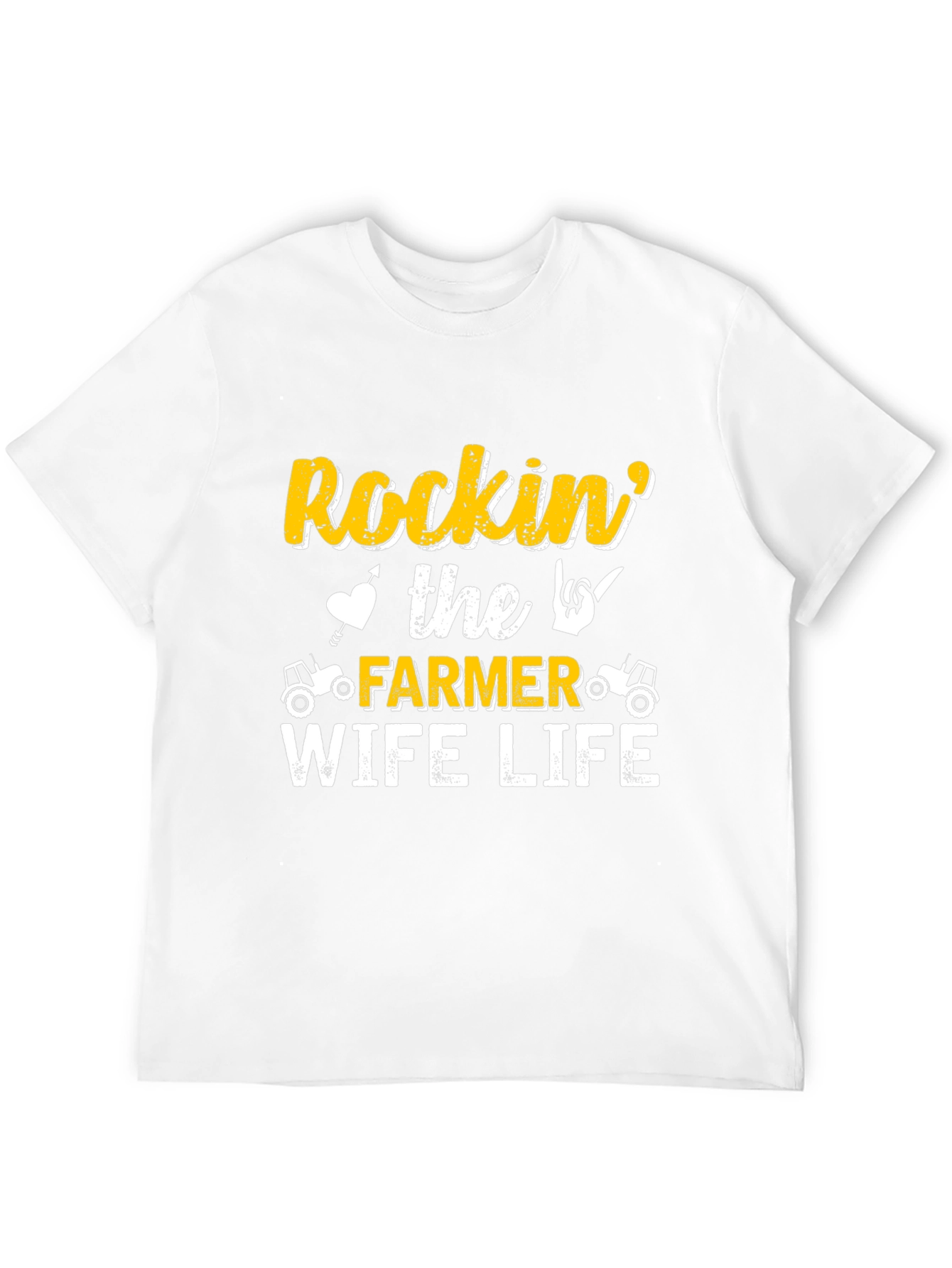 Rockin' Farmer Wife Life Black T-Shirt - 12