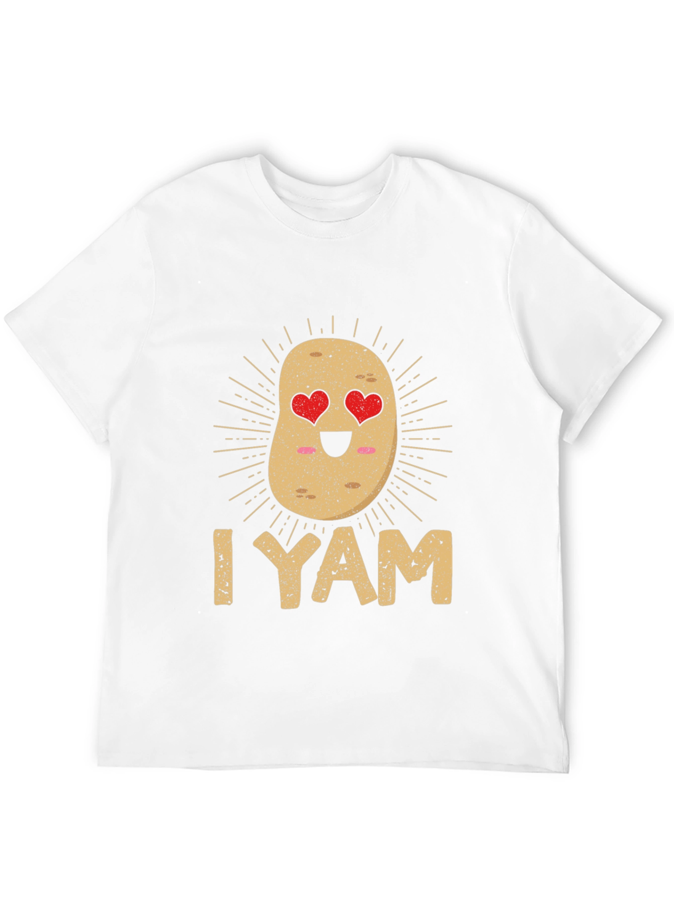 Black I Yam Cute Potato Graphic Tee - Unisex view 12