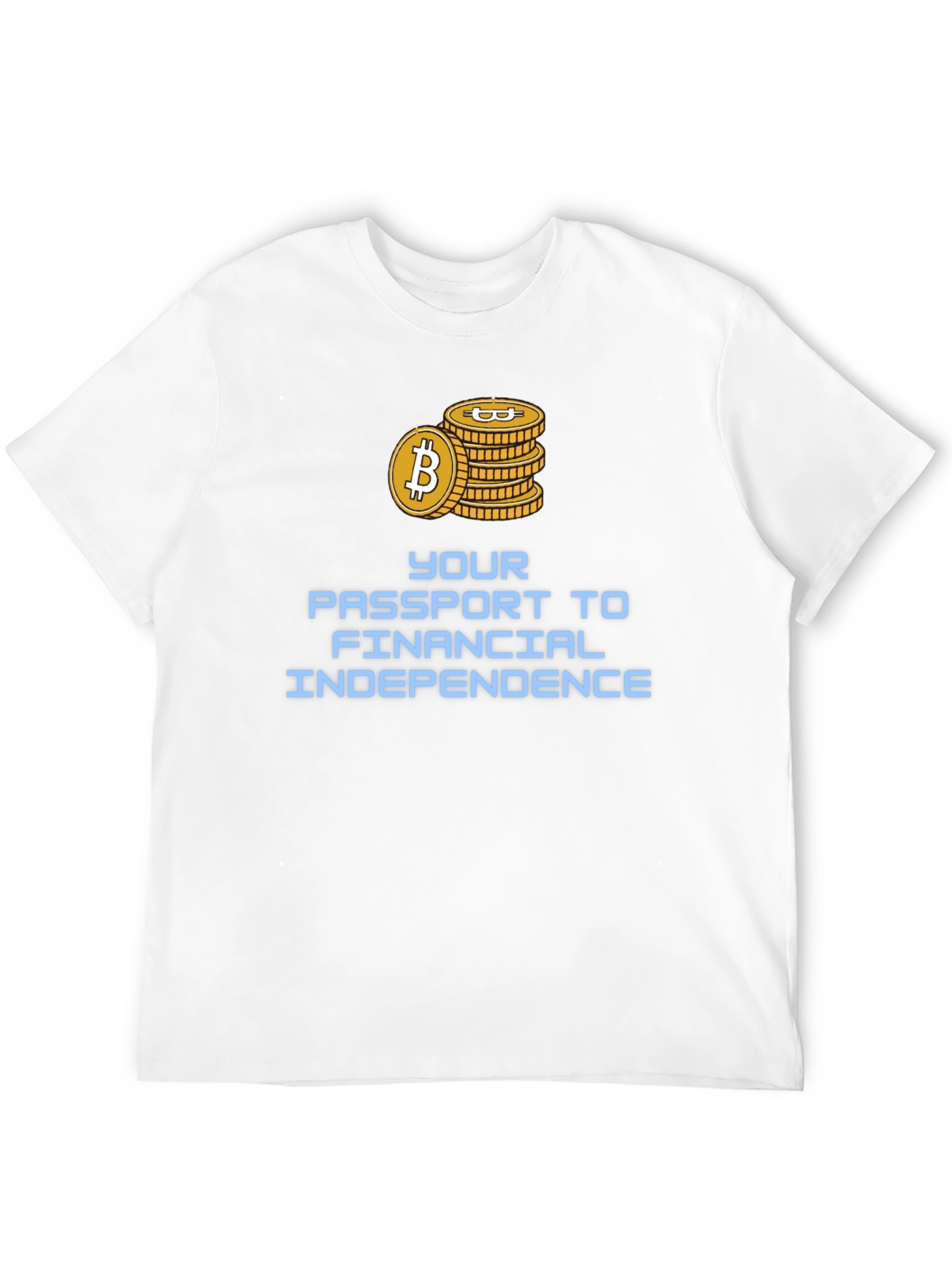 Black Bitcoin Financial Independence T-Shirt view 12