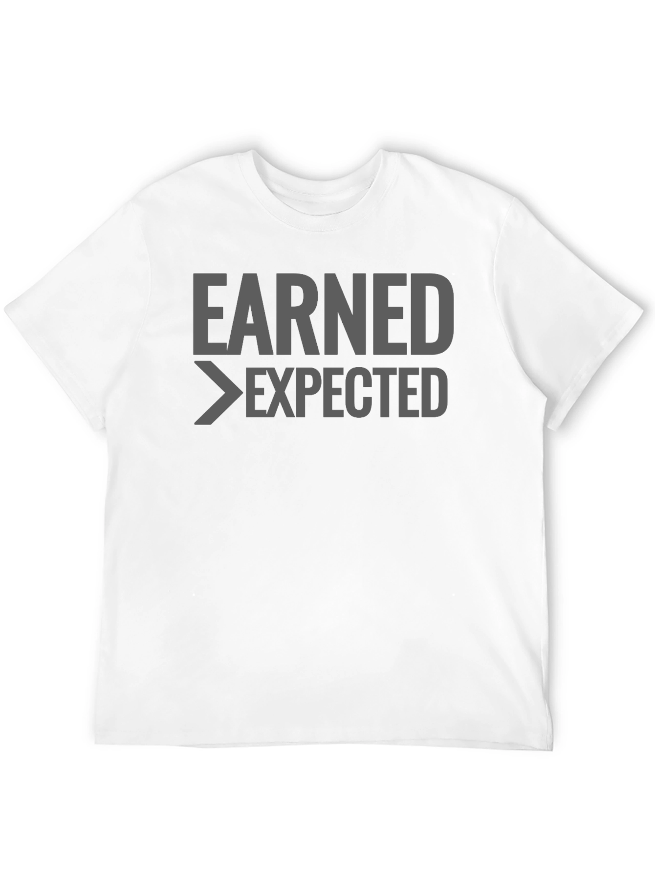 Black Earned > Expected Men's Graphic T-Shirt view 12