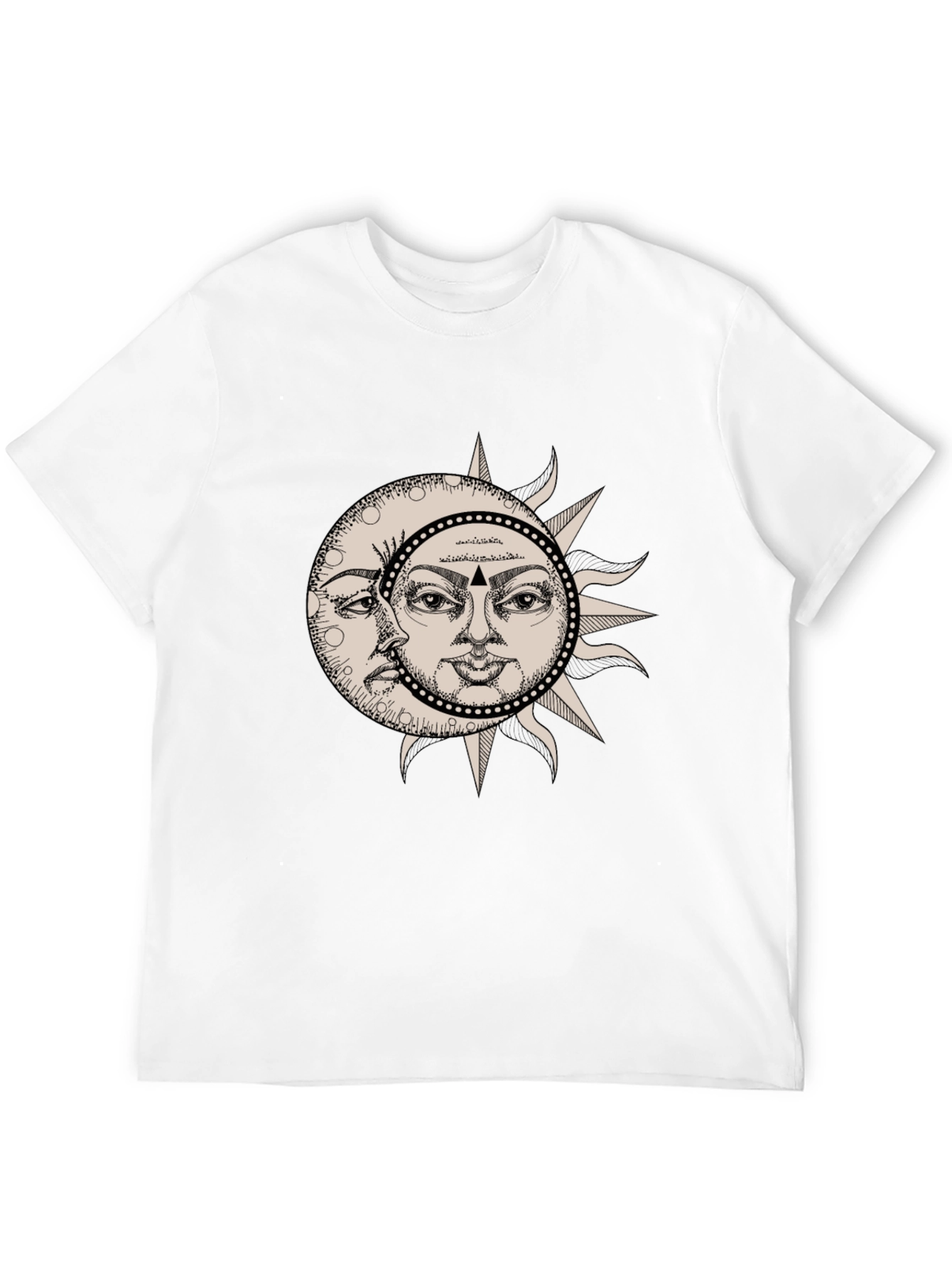 Black Celestial Sun and Moon Graphic Tee view 12