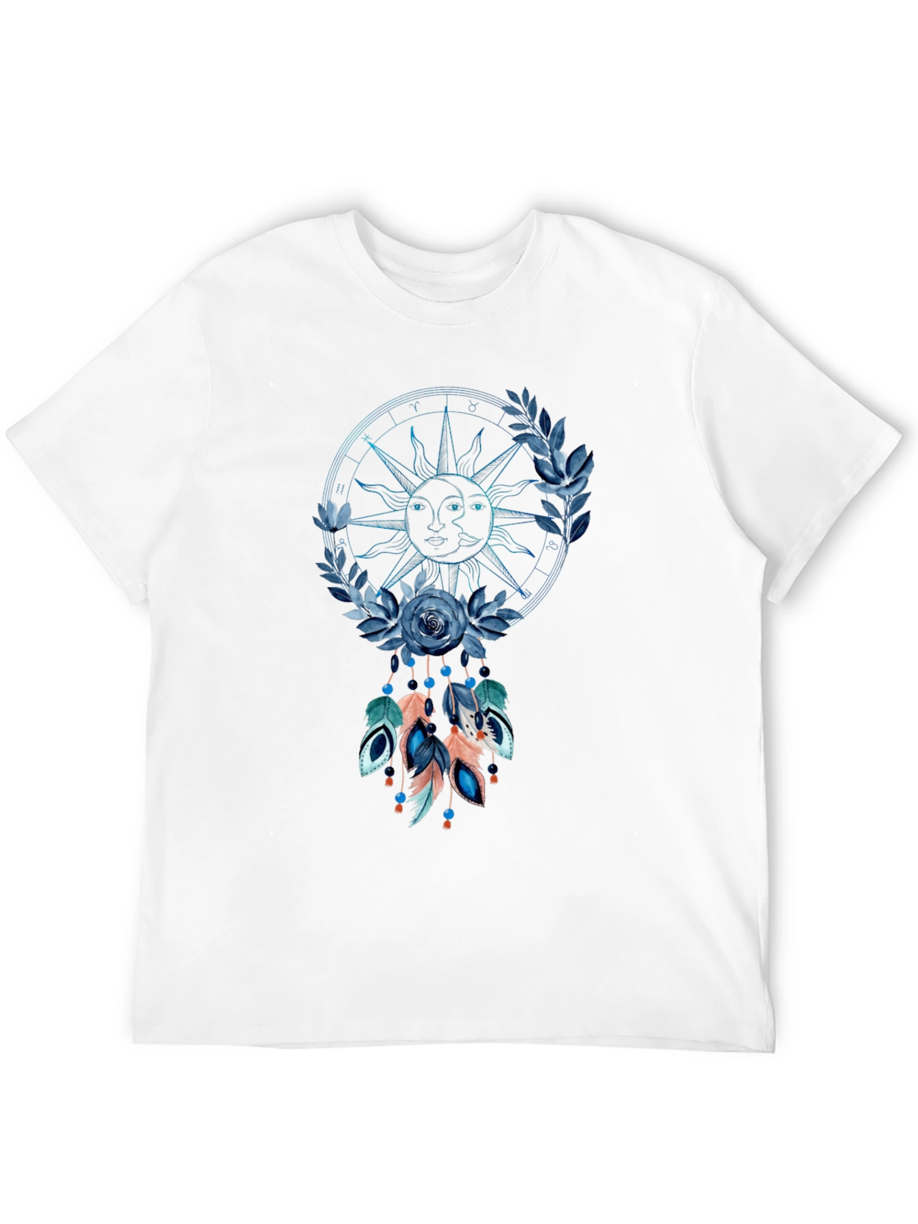 Black Celestial Dreamcatcher Graphic Tee - Unisex view 12