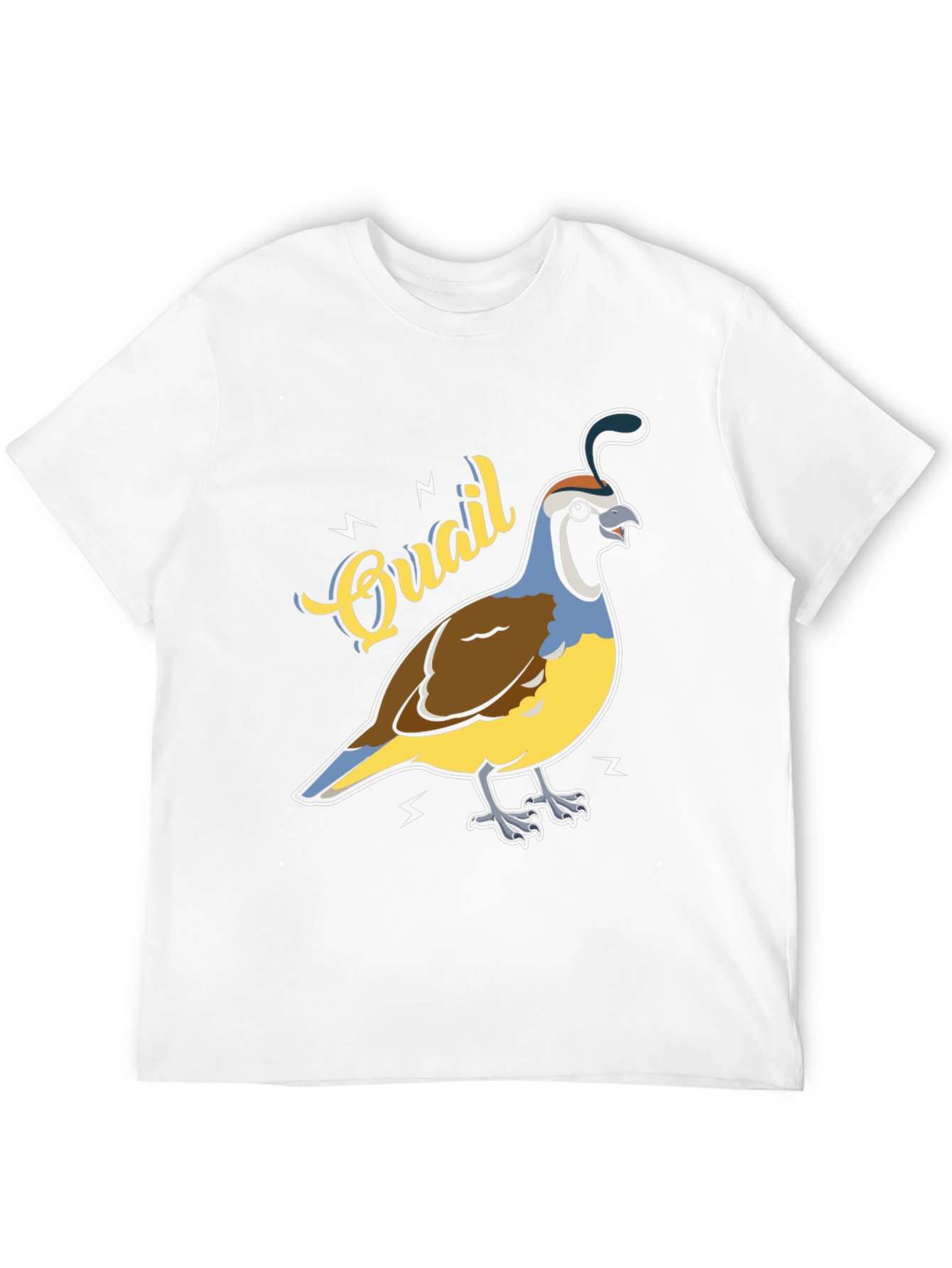 Black Quail Graphic T-Shirt - Bird Lover Tee view 12