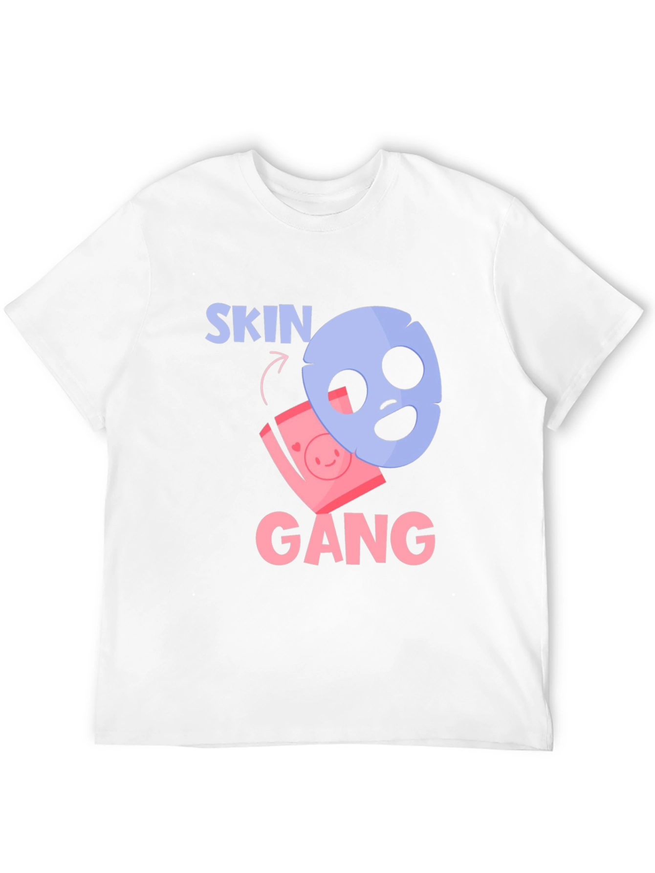 Black Skin Gang T-Shirt - Funny Beauty Mask Tee view 12