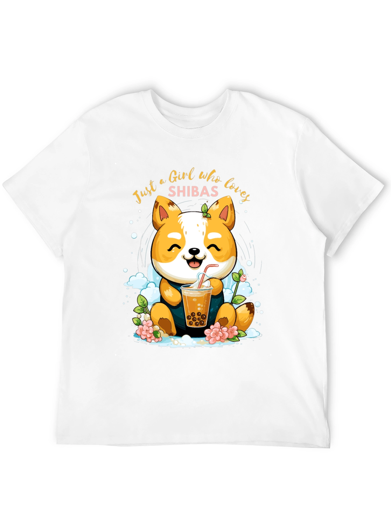 Black Girl Who Loves Shibas T-Shirt view 12