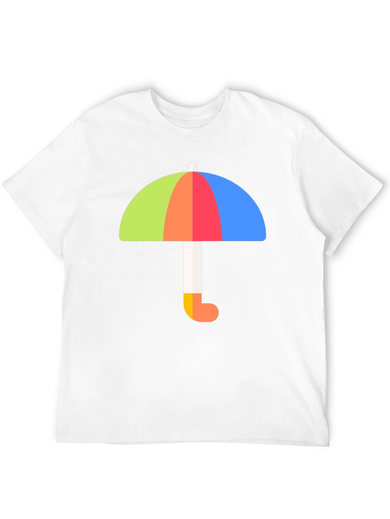 Colorful Umbrella Graphic Tee - Stylish Weather Protection - 12
