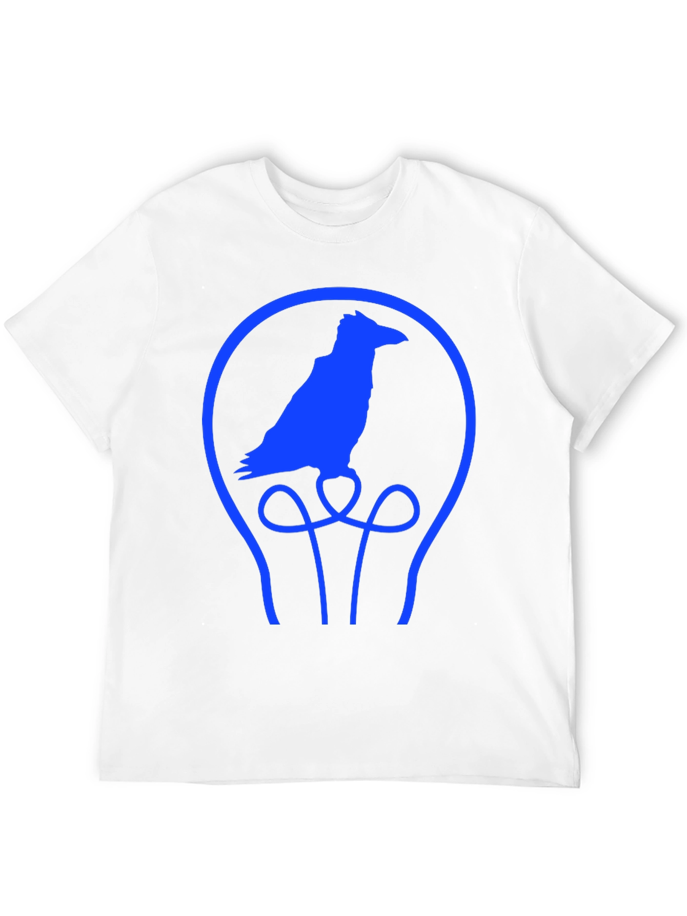 Black Raven Lightbulb T-Shirt - Unique Graphic Tee view 12