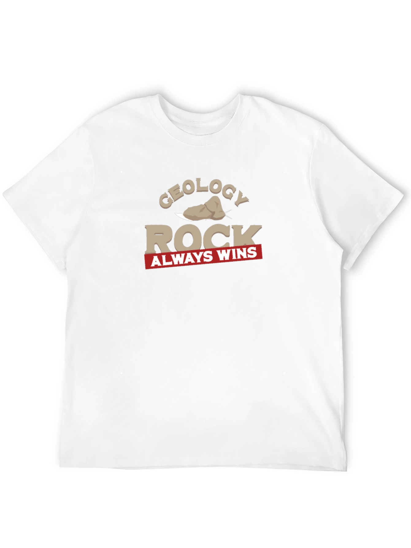 Black Geology Rock Always Wins Graphic T-Shirt view 12
