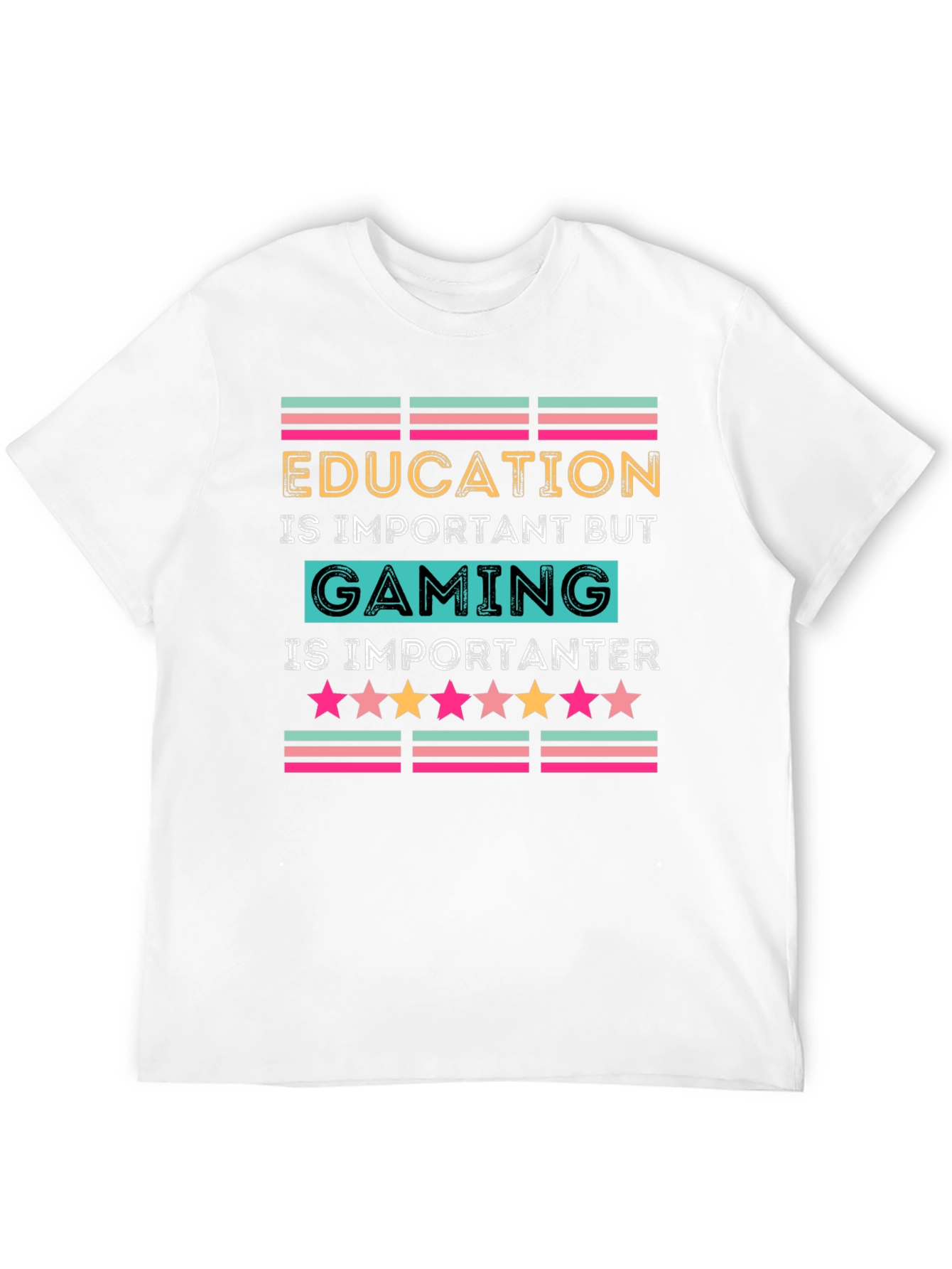 Black Gaming is Importanter T-Shirt view 12