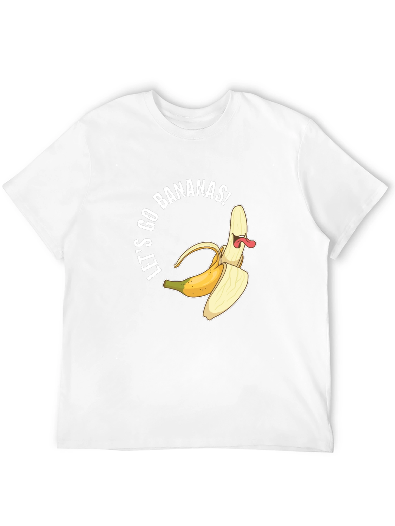 Black Let's Go Bananas Black Graphic Tee view 12