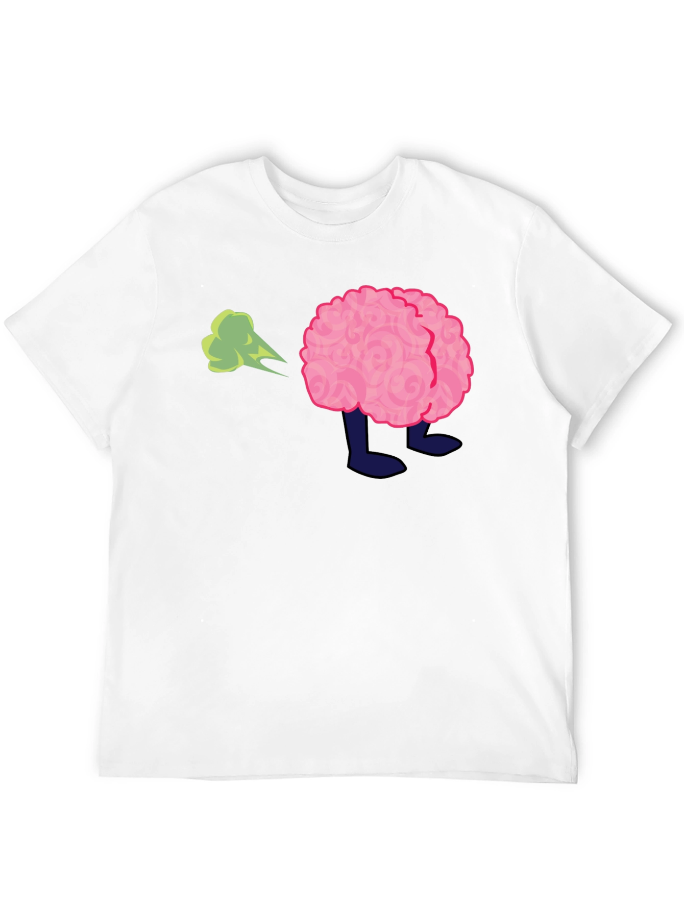 Black Funny Brain Fart T-Shirt - Adult Humor Tee view 12