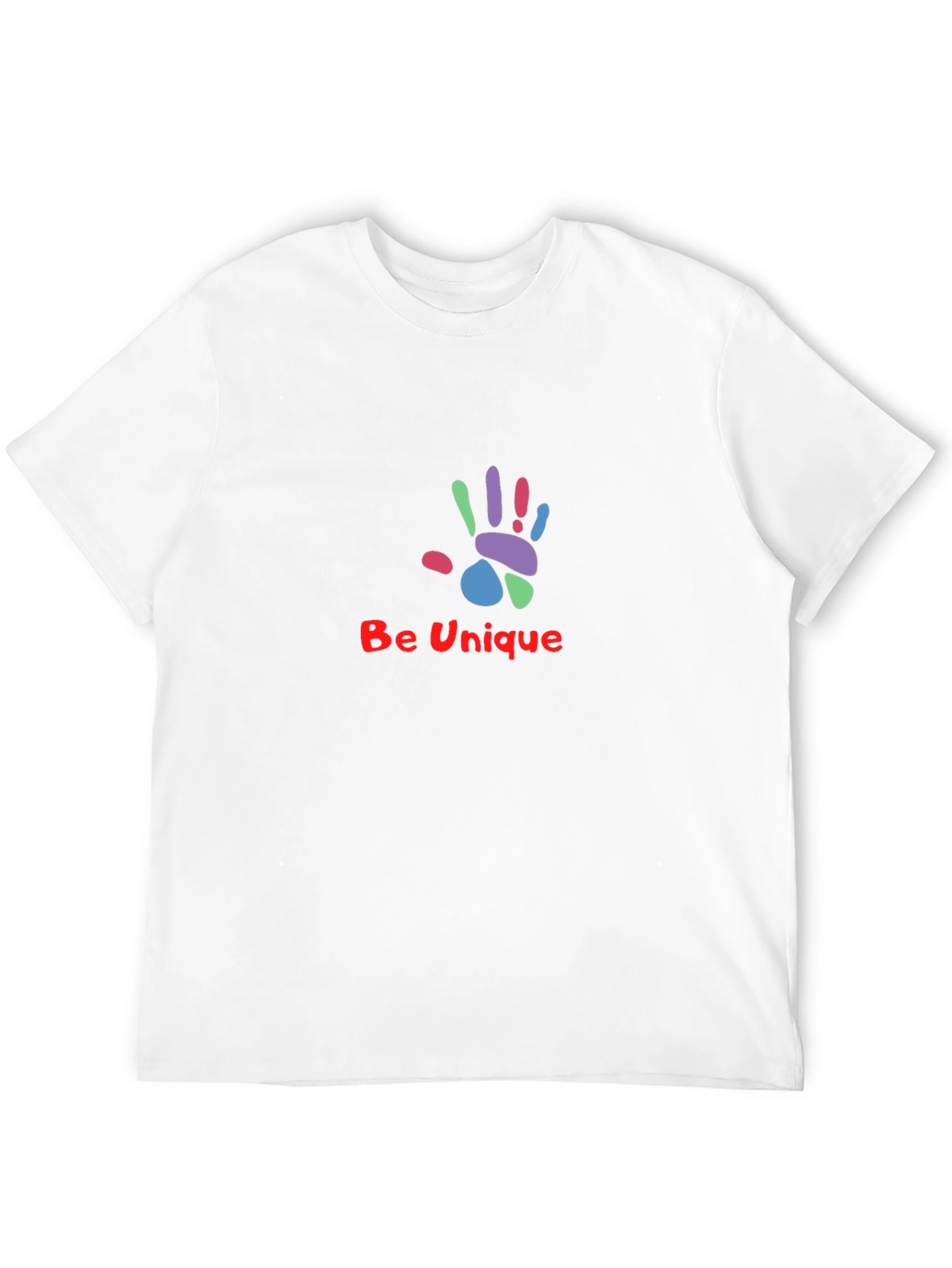 Black Unique Handprint Graphic Tee - Stylish Black T-Shirt view 12