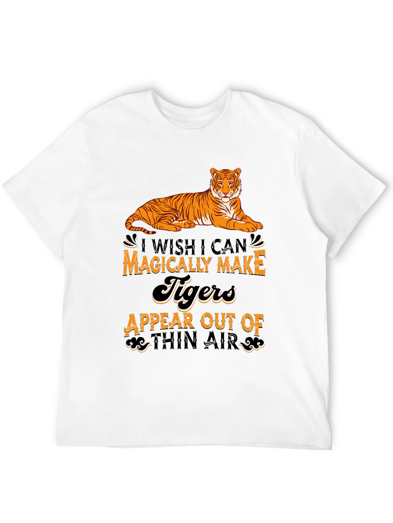 Black Magical Tiger Graphic Tee view 12