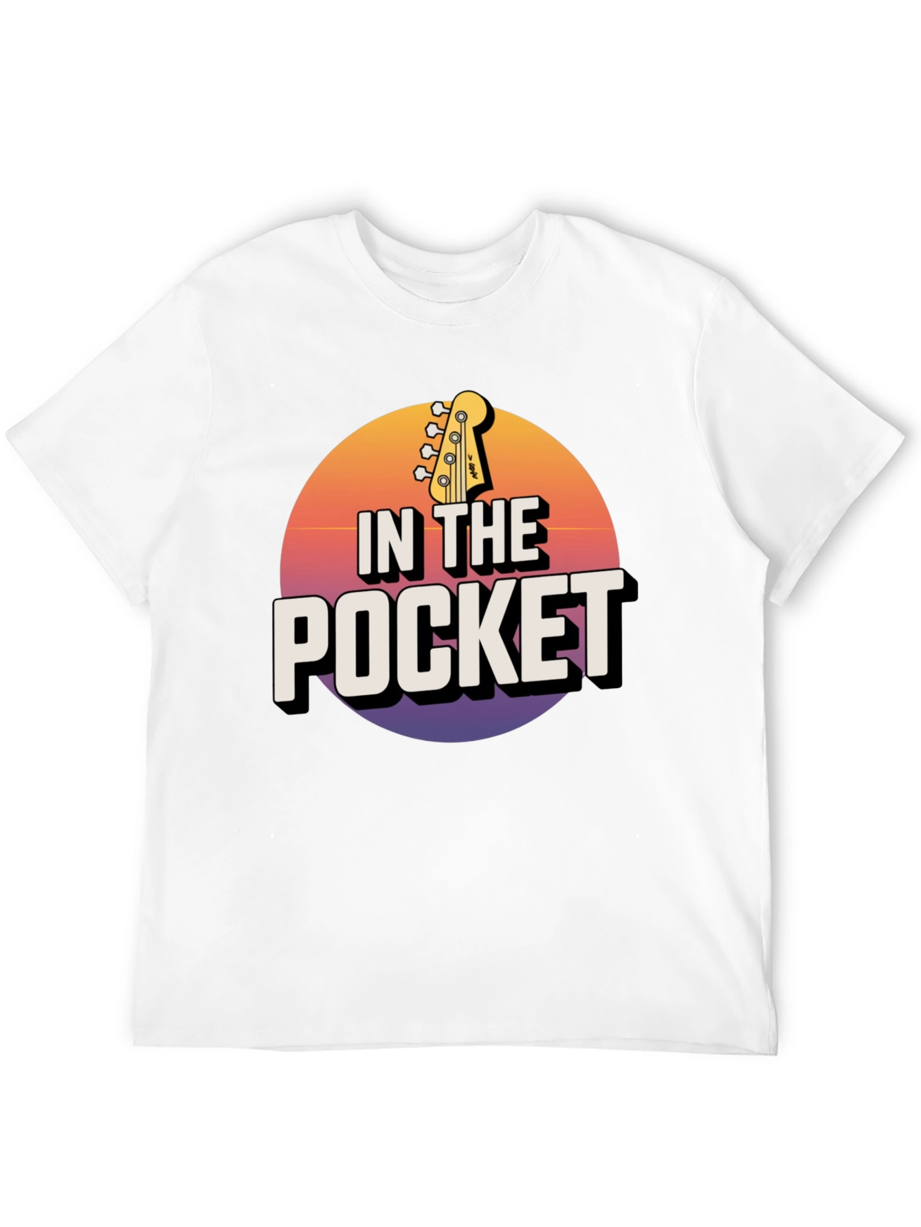 Black In the Pocket Bass Guitar Graphic Tee view 12