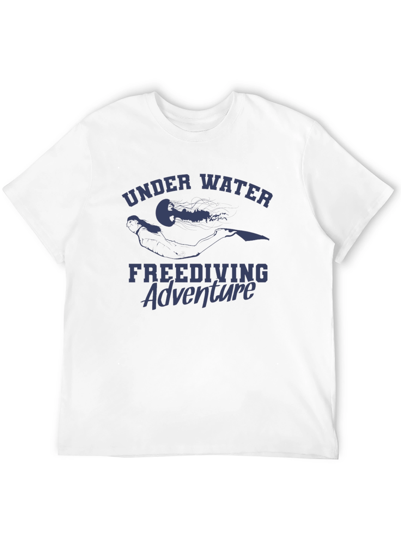Black Freediving Adventure T-Shirt view 12