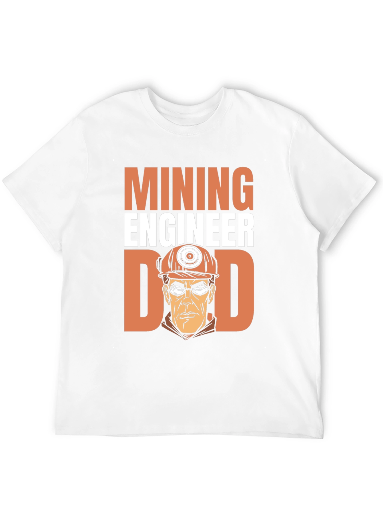 Black Mining Engineer Dad T-Shirt view 12