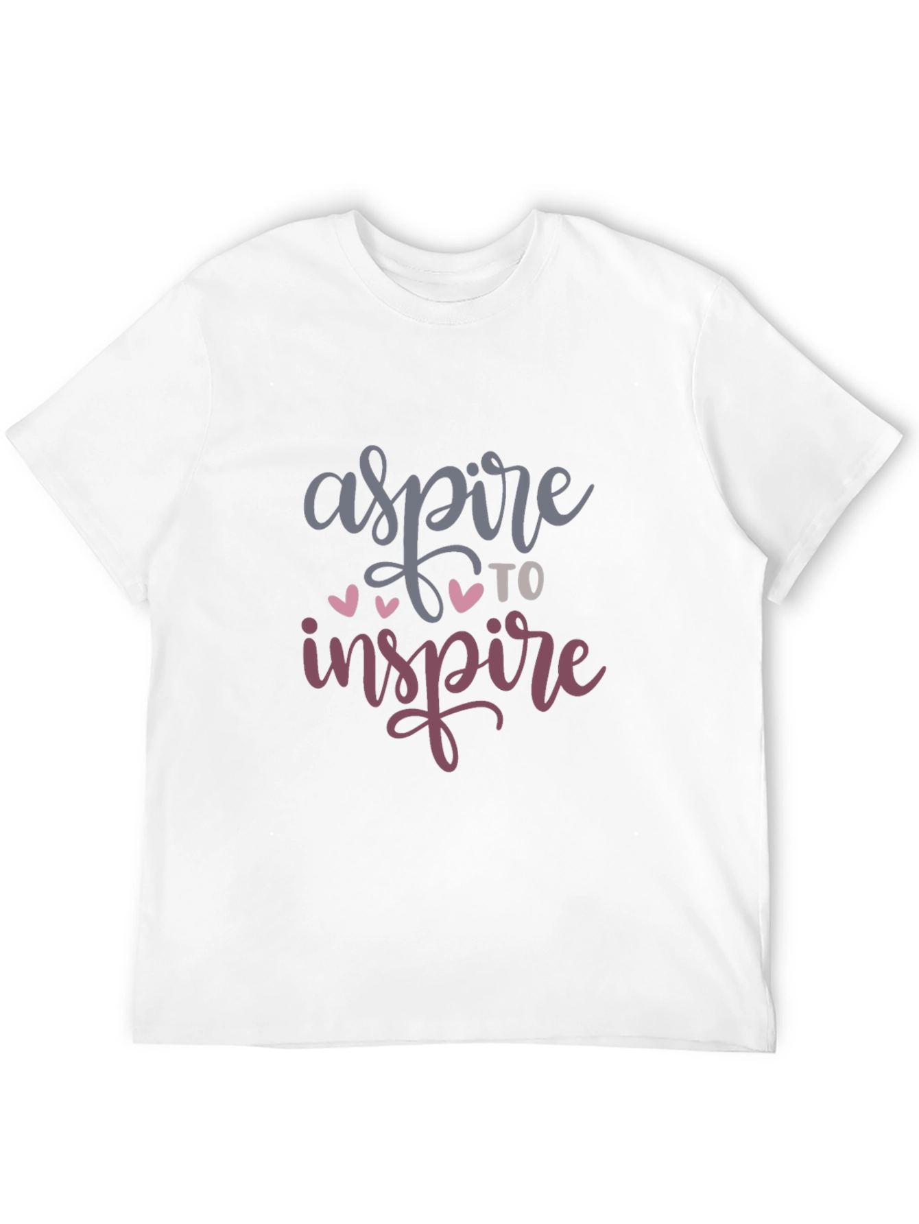 Black Aspire to Inspire Graphic T-Shirt view 12