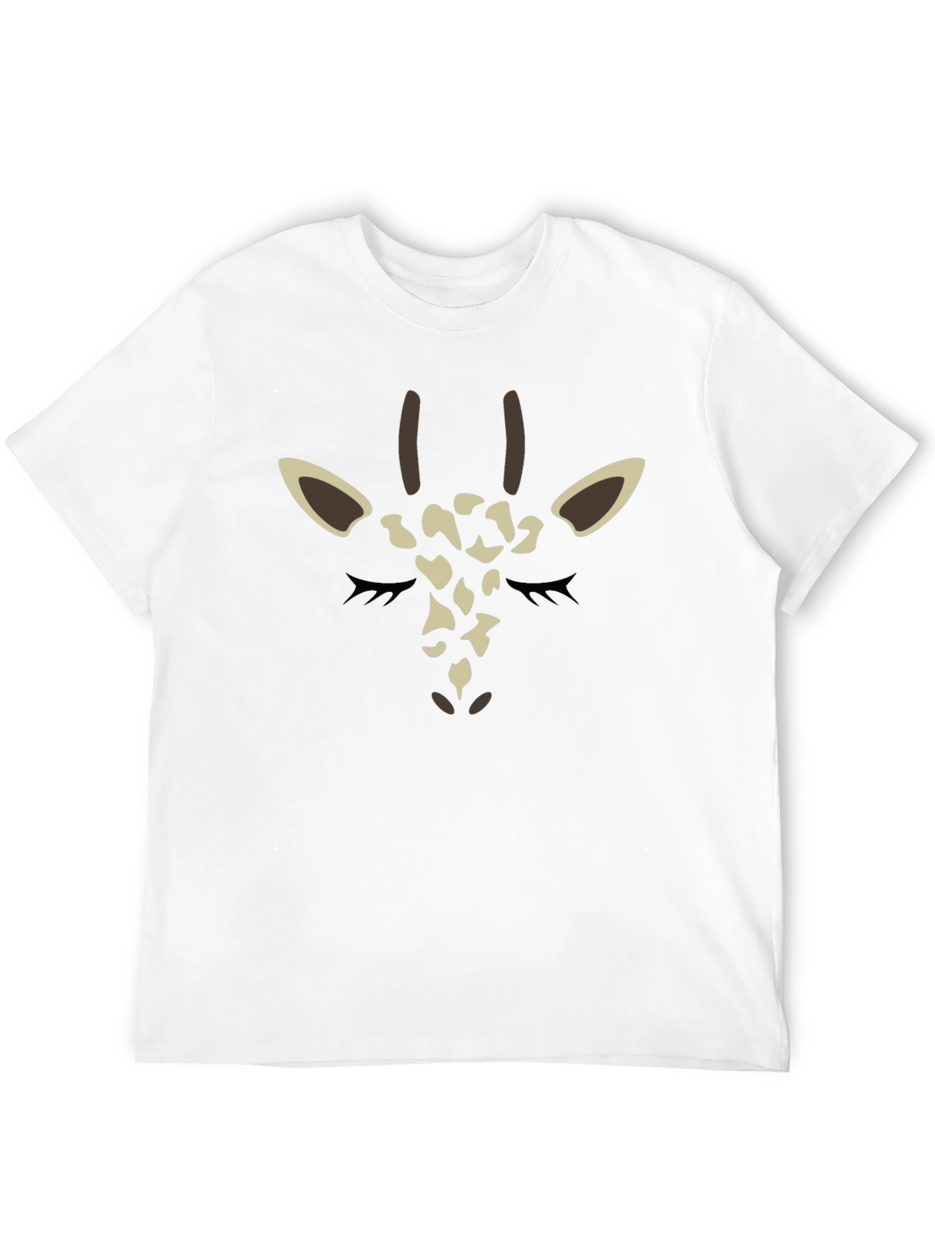 Black Giraffe Face Graphic Tee - Black view 12