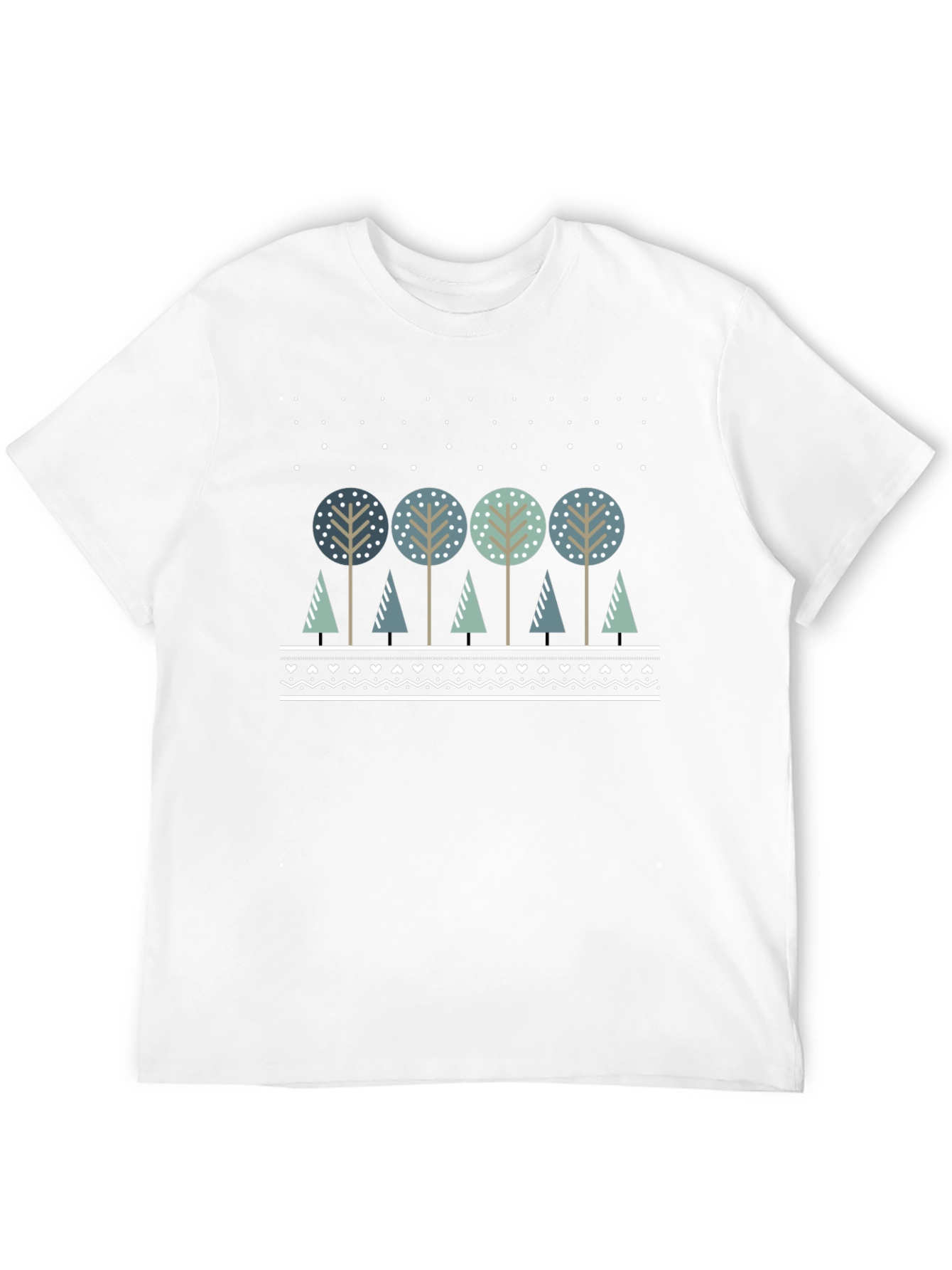 Black Winter Trees Graphic Tee view 12
