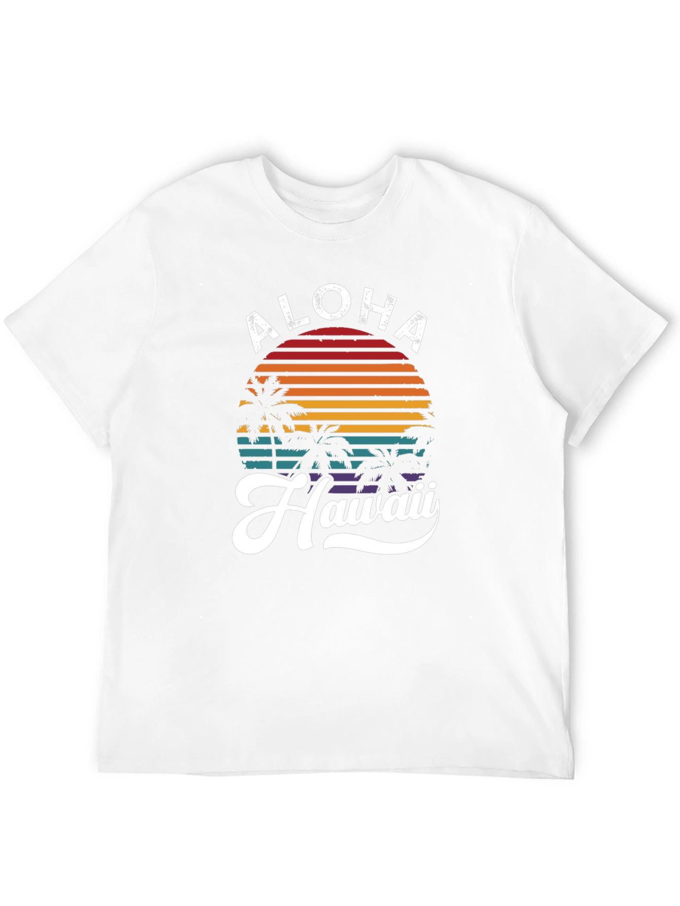 Black Aloha Hawaii Graphic T-Shirt - Tropical Retro Design view 12
