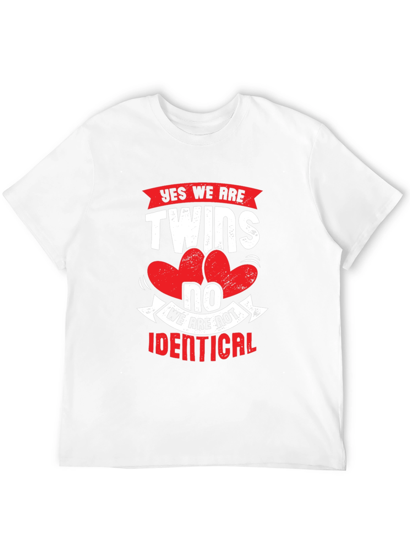 Black Yes We Are Twins T-Shirt - Novelty Tee view 12