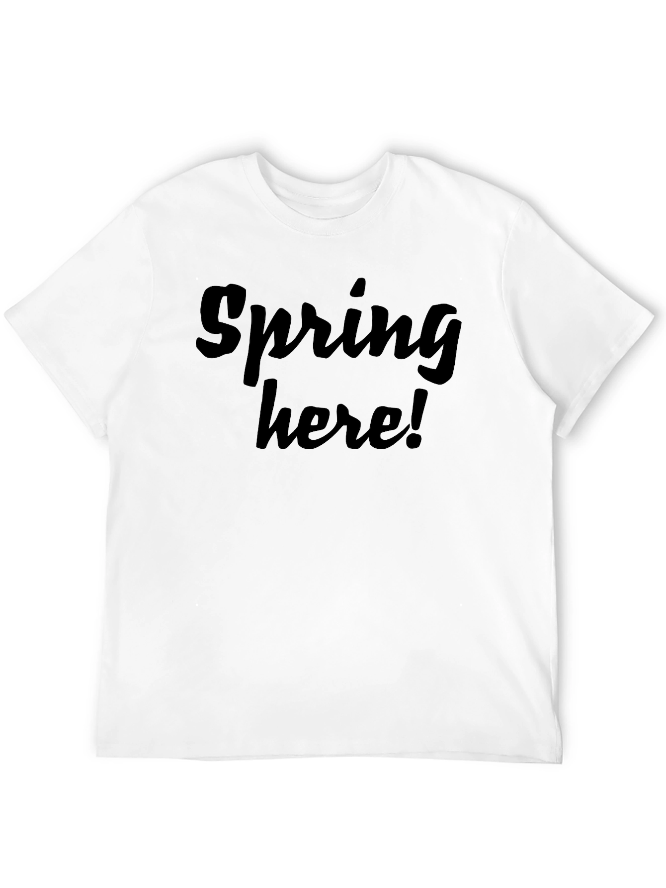 Black Spring Here! Graphic T-Shirt - Soft Cotton Blend view 12