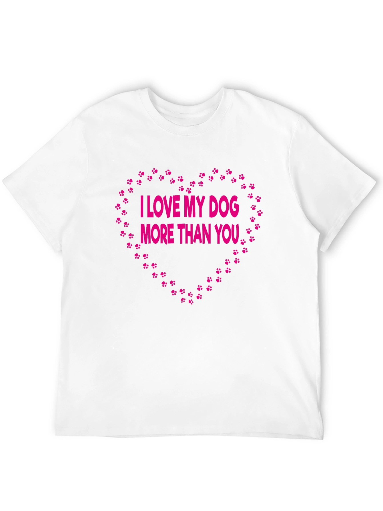 Black I Love My Dog More Than You - Graphic T-Shirt view 12