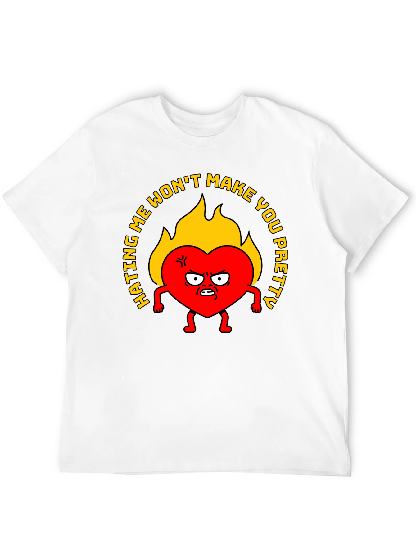 Black Hating Me Won't Make You Pretty Graphic T-Shirt view 12