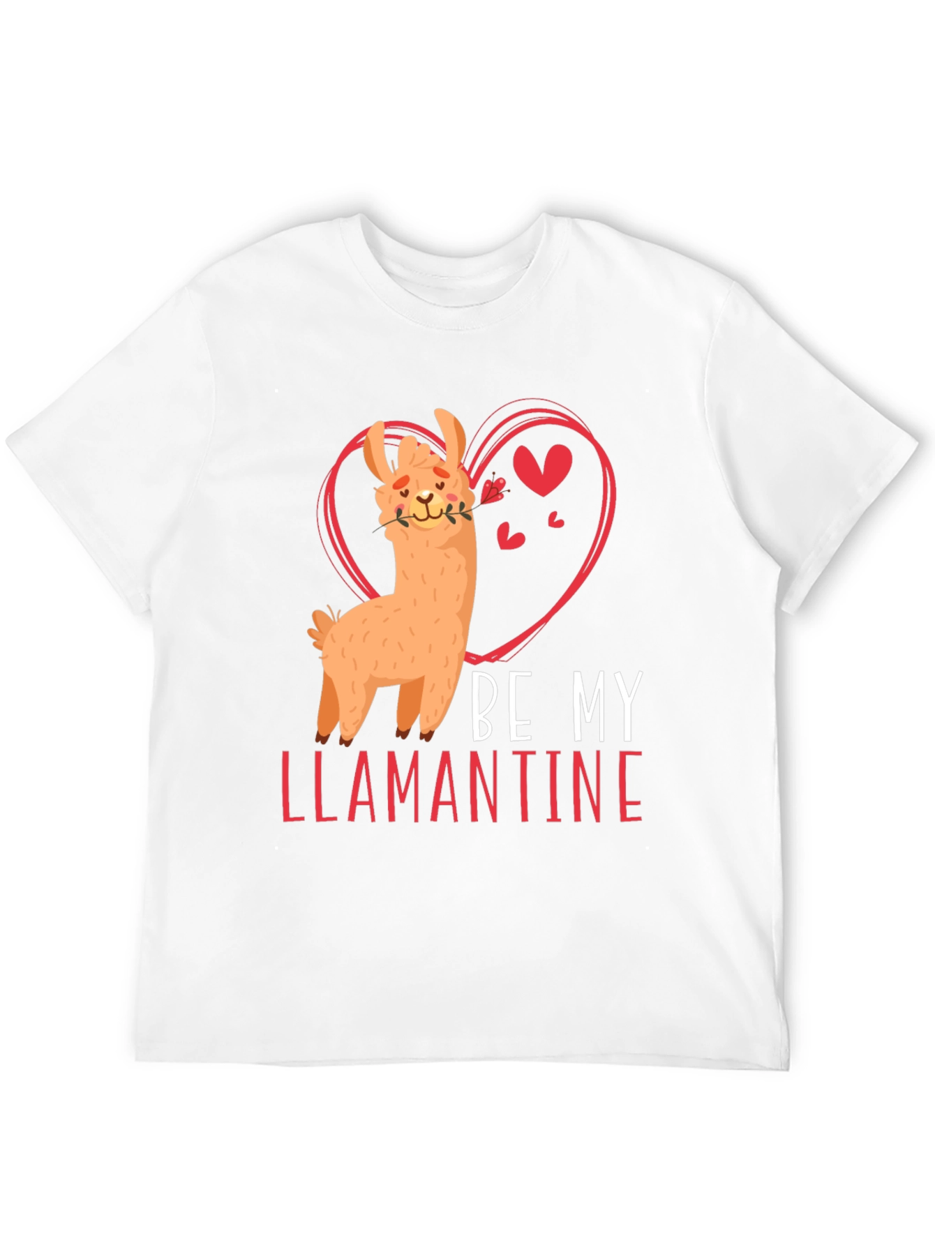 Black Be My Llamantine Black T-Shirt view 12