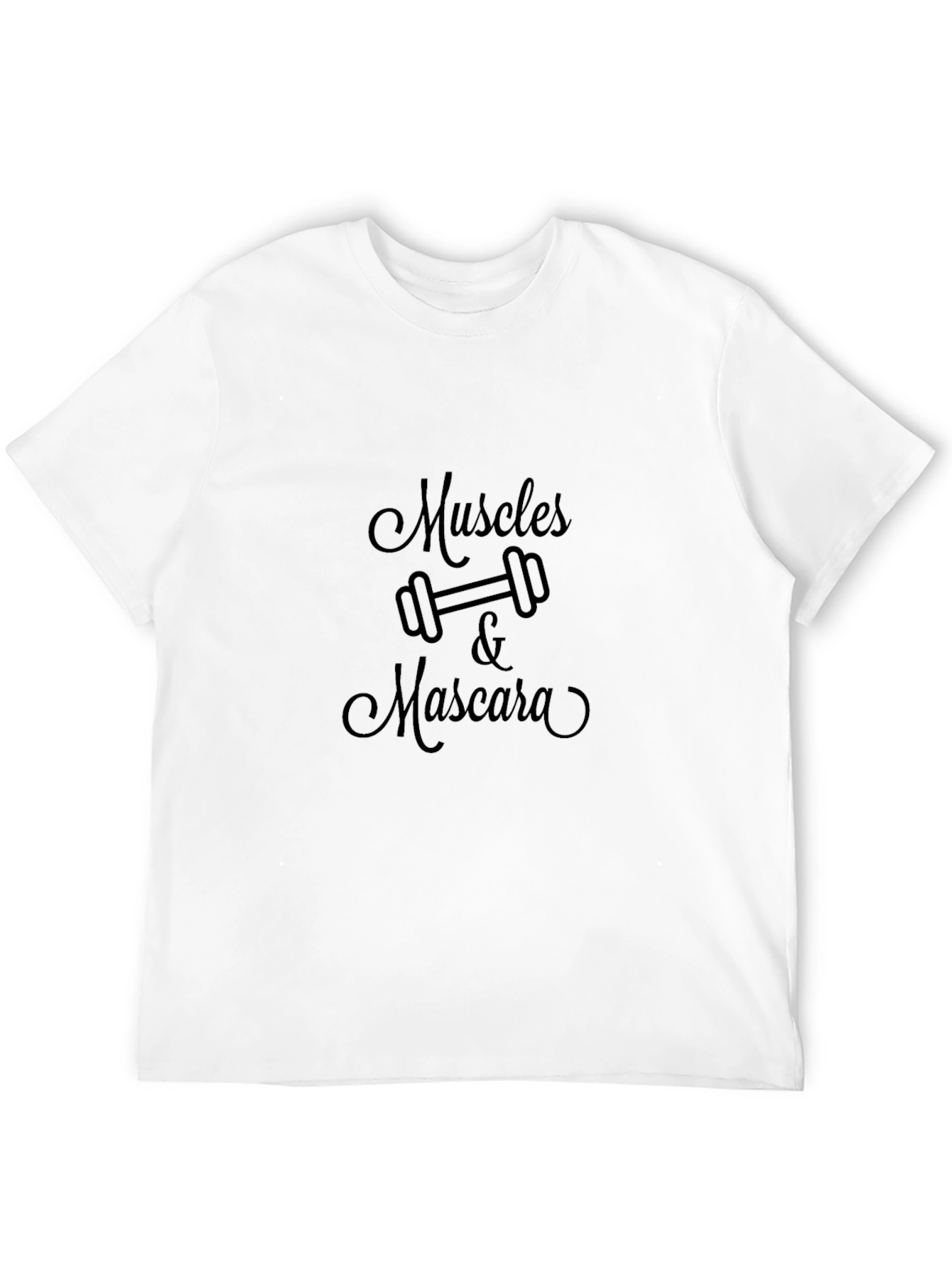 Black Muscles & Mascara Graphic T-Shirt - Black view 12