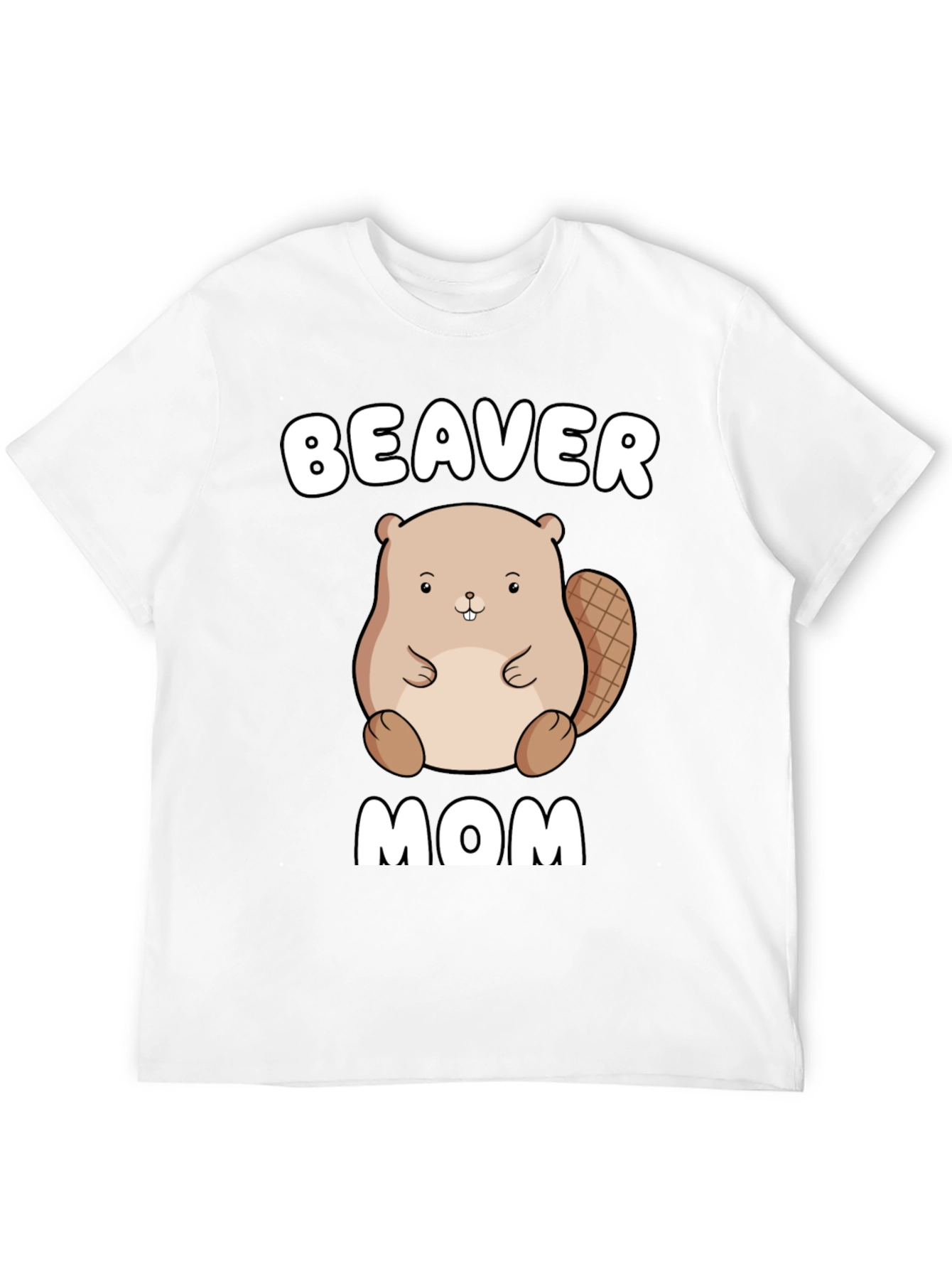 Black Beaver Mom Graphic Tee - Unisex Cotton T-Shirt view 12