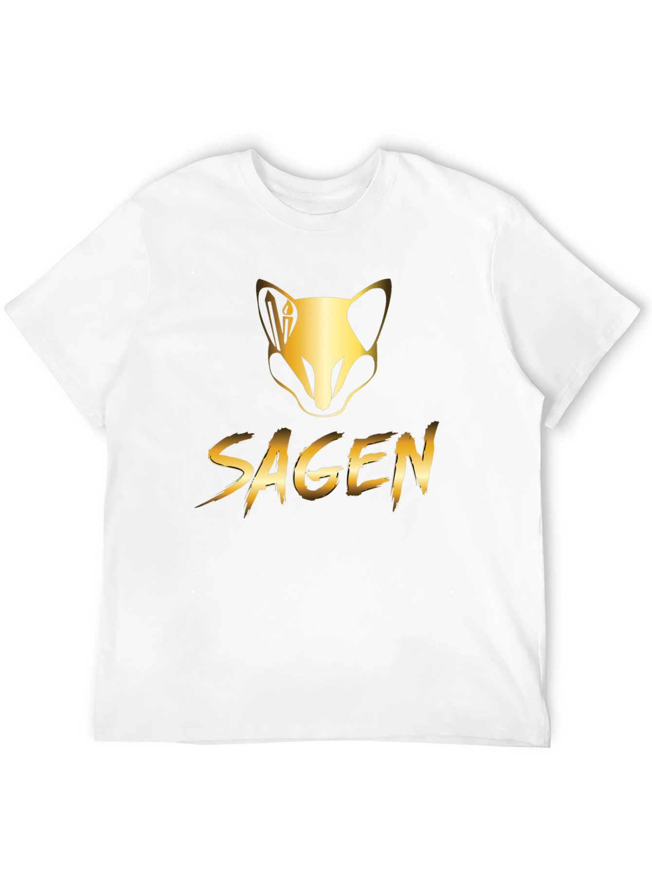 Black Sagen Graphic T-Shirt - Gold Design view 12