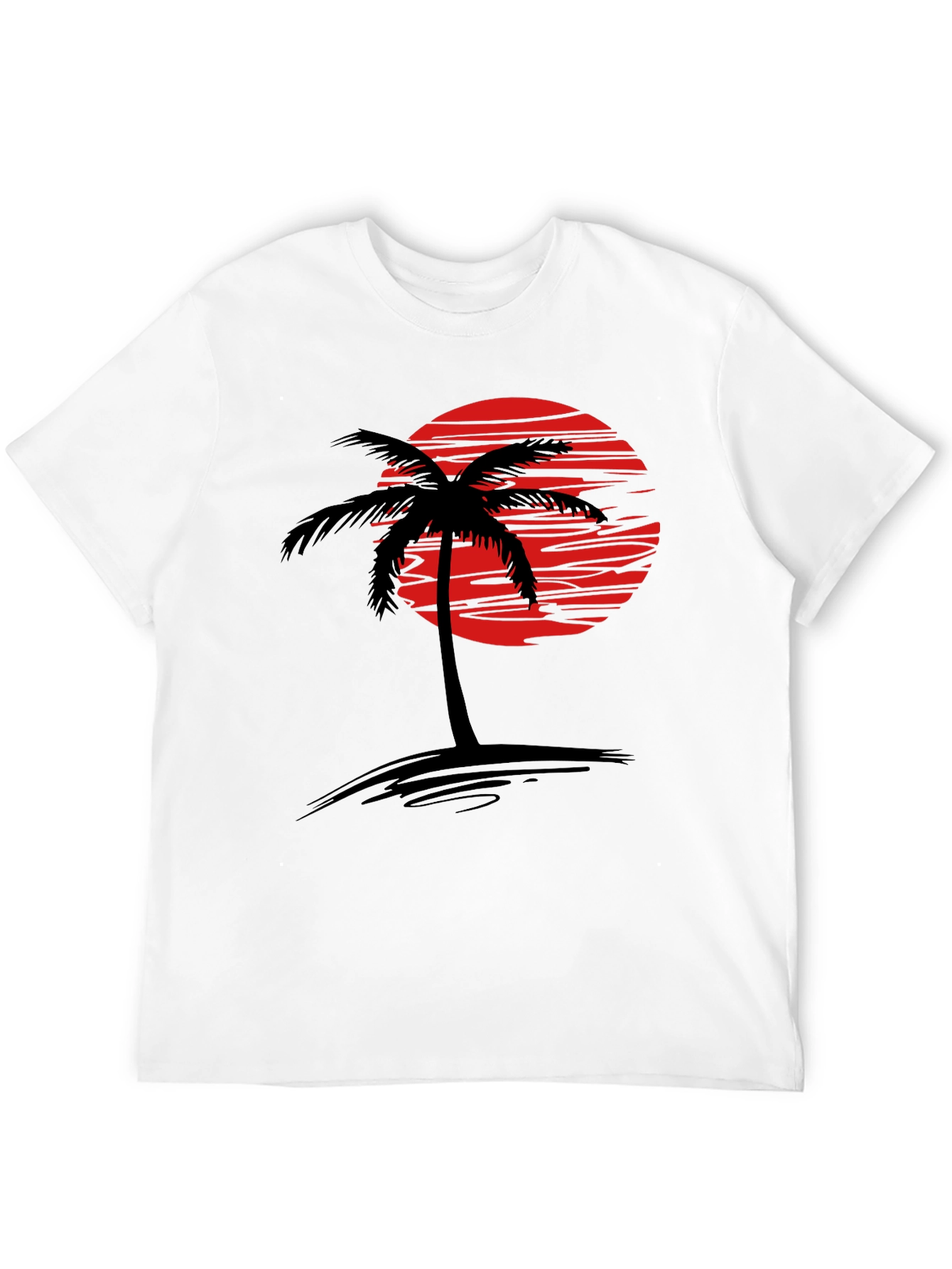 Black Sunset Palm Tree Graphic T-Shirt - Tropical Vibe view 12