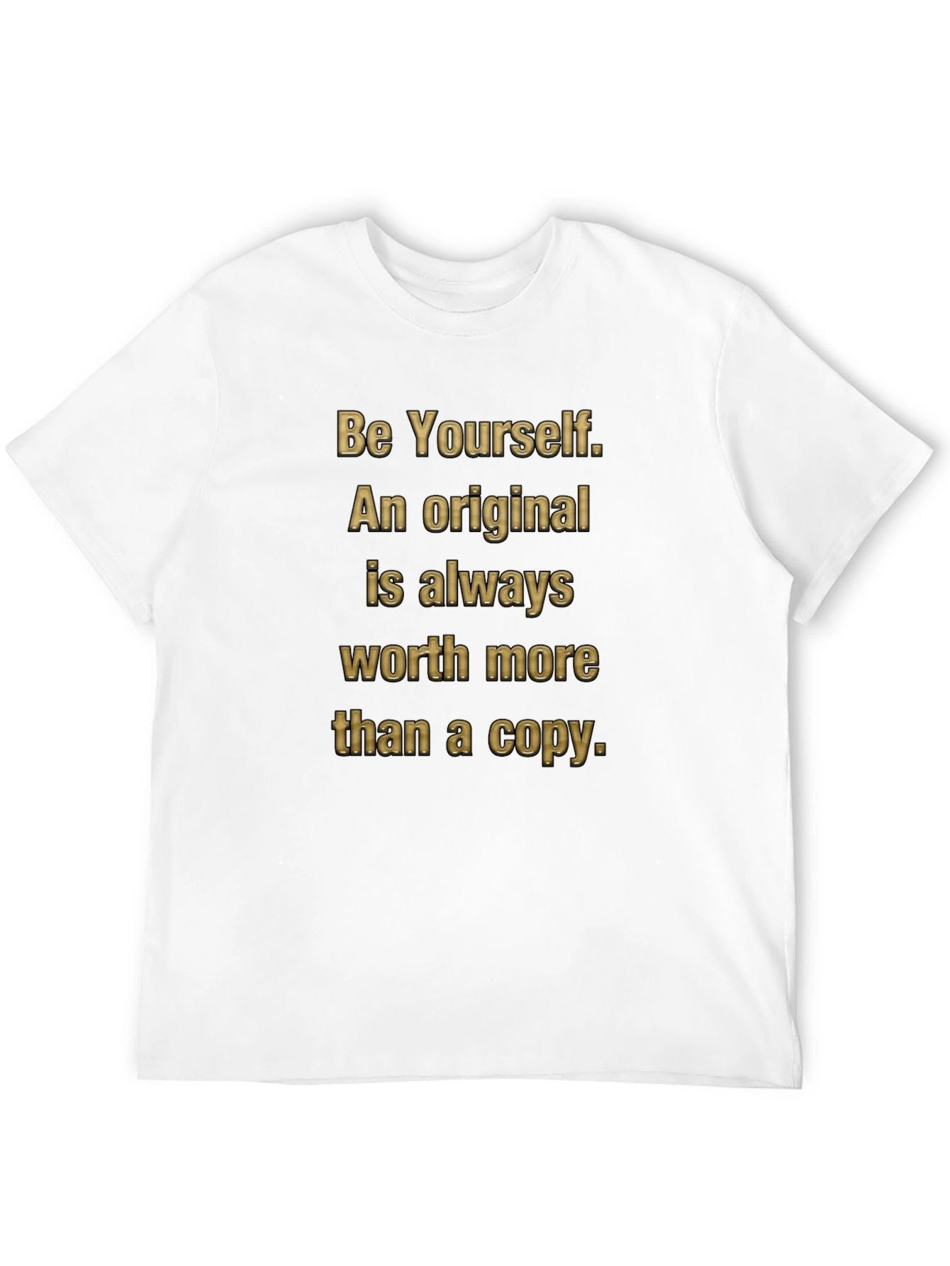 Black Be Yourself Original Tee - Mens Black T-Shirt view 12