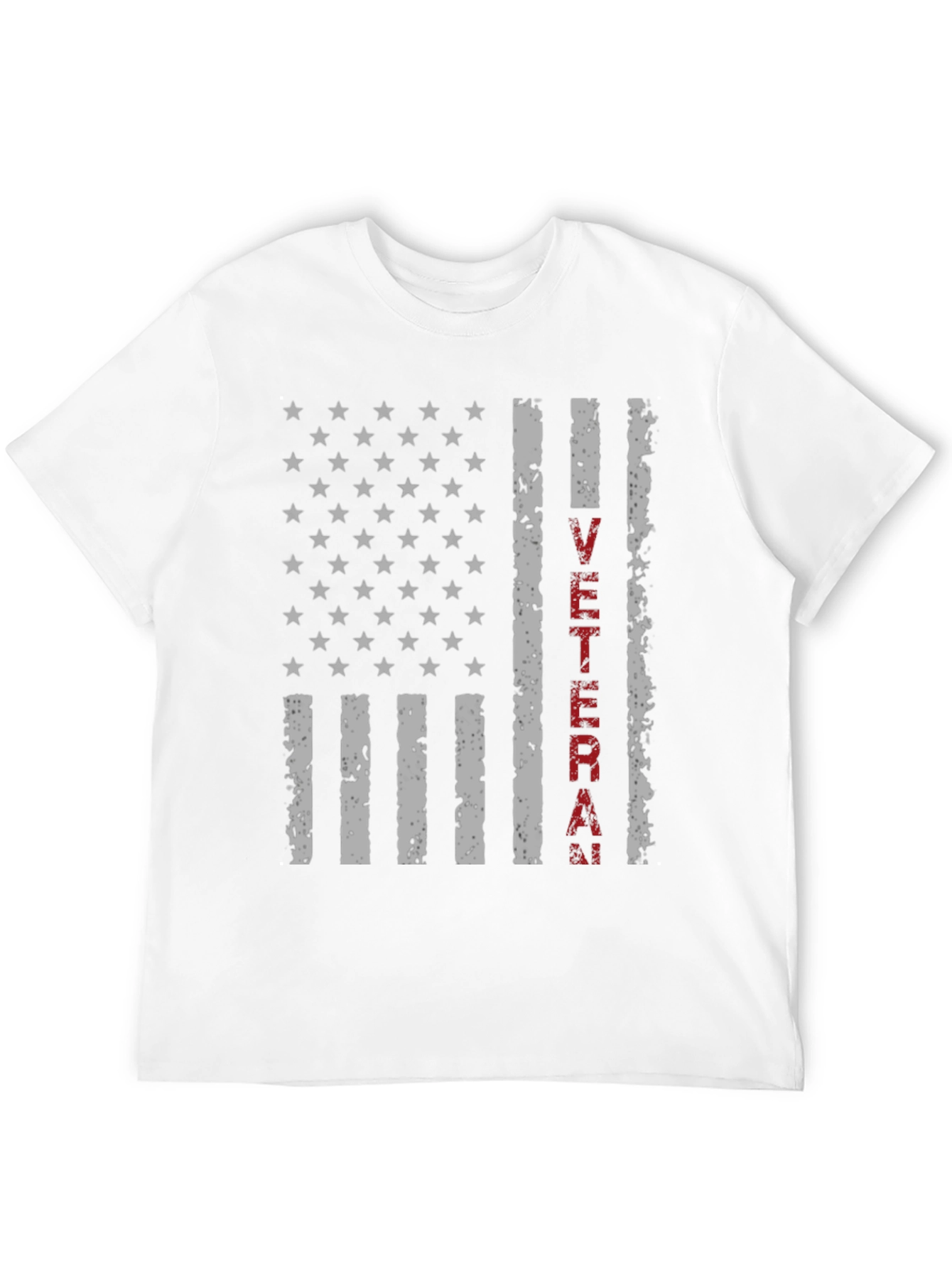 Black Veteran Flag Graphic T-Shirt view 12