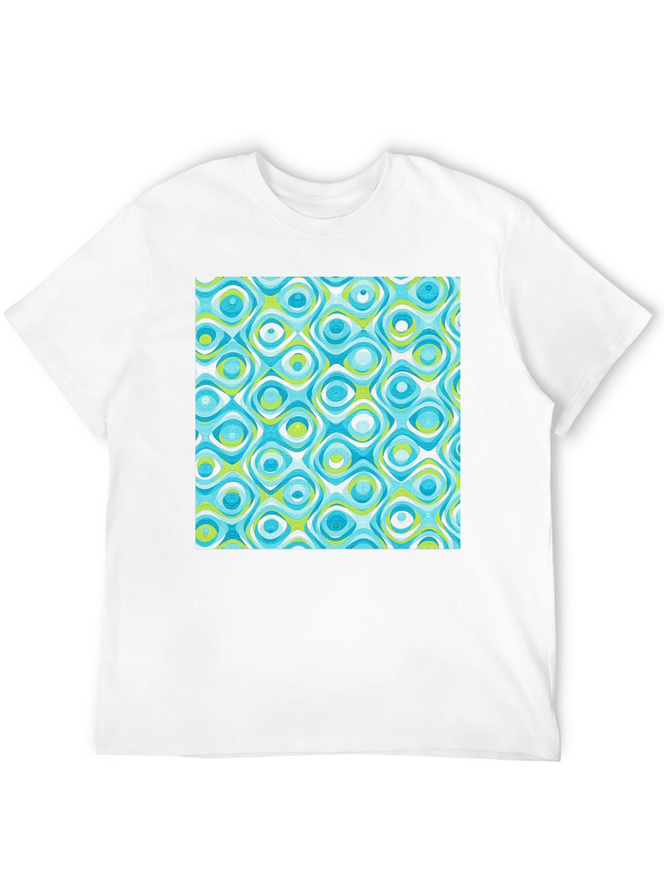 Black Retro Pattern Tee - Cool & Stylish view 12