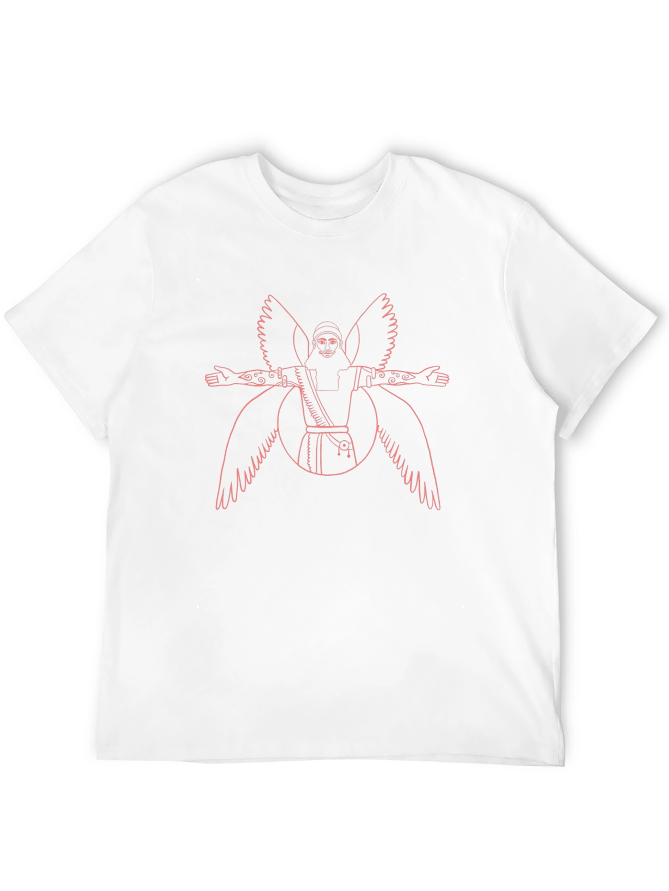 Black Winged Being Graphic T-Shirt - Black view 12