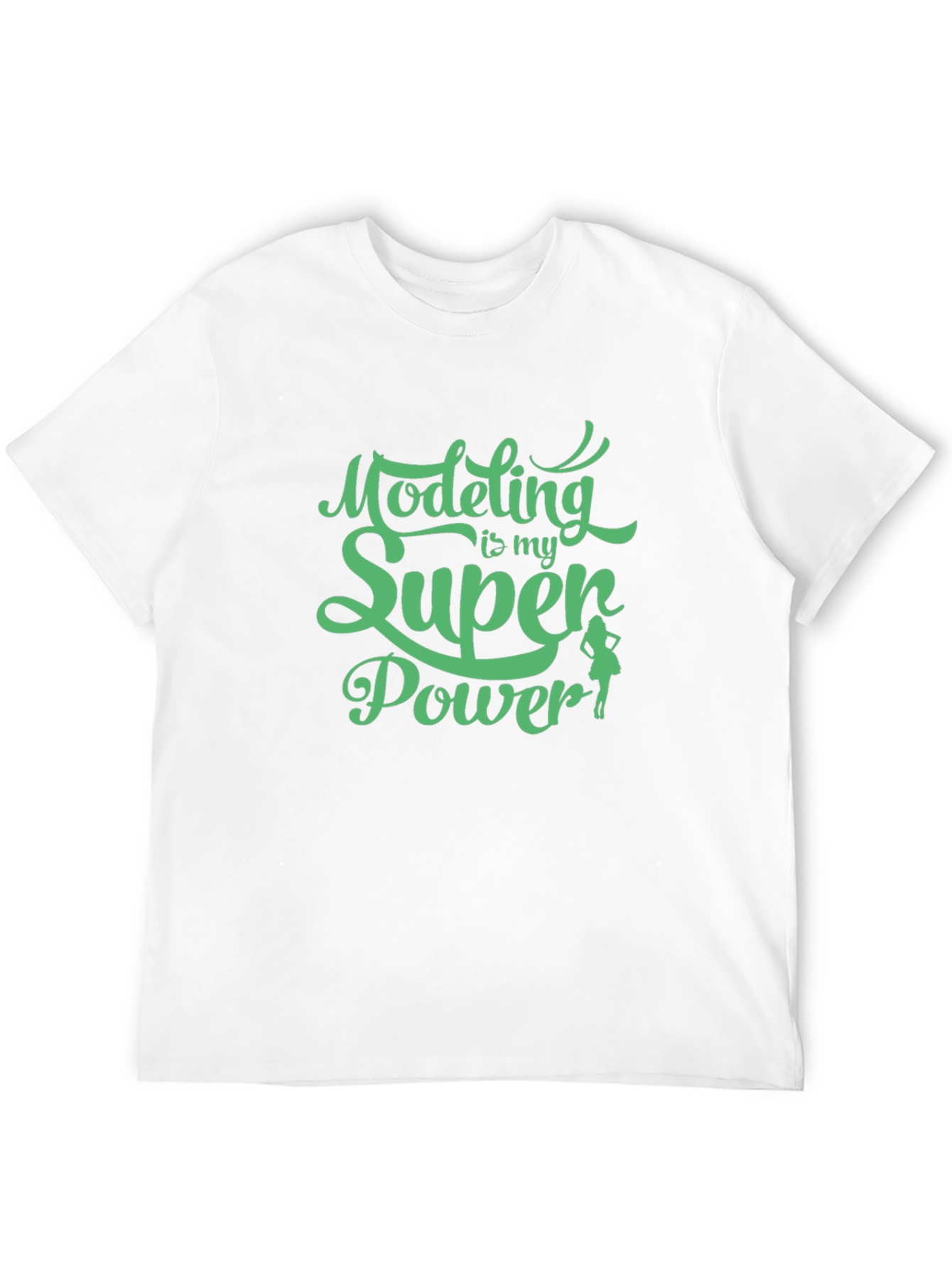 Black Modeling is My Super Power Tee - Black view 12