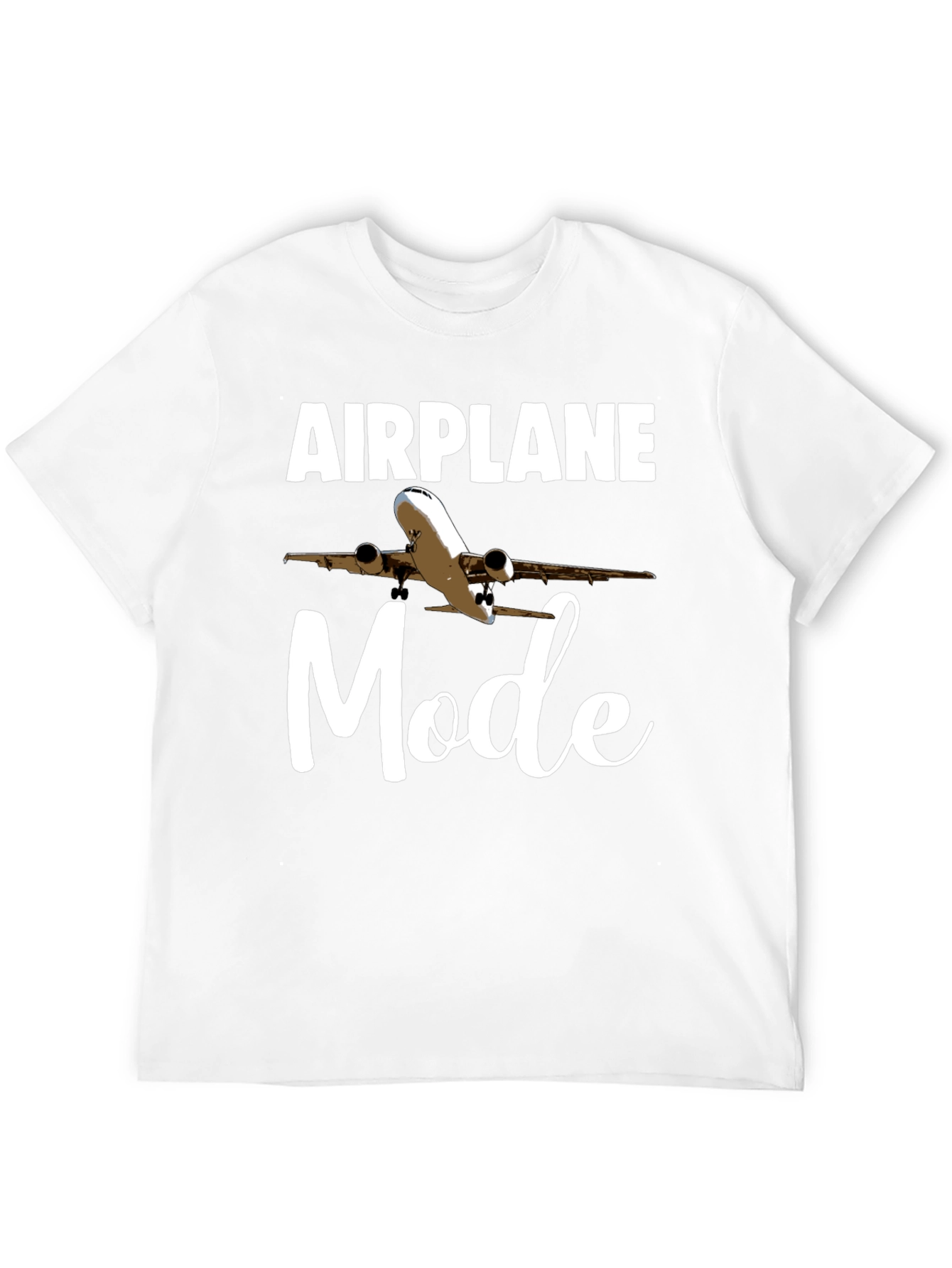 Black Airplane Mode T-Shirt | Funny Travel Tee view 12