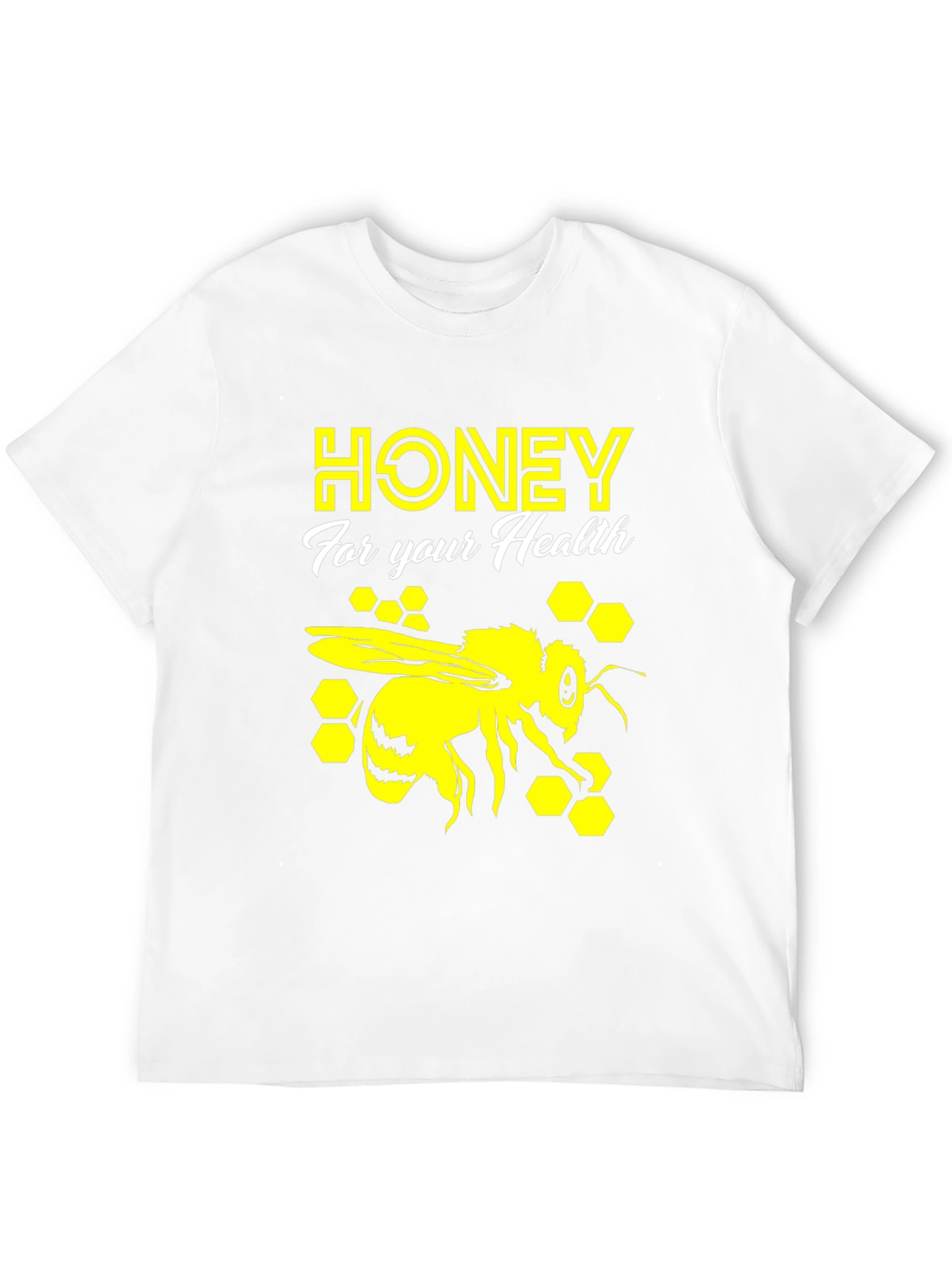 Black Honey Bee Health T-Shirt - Graphic Print Tee view 12