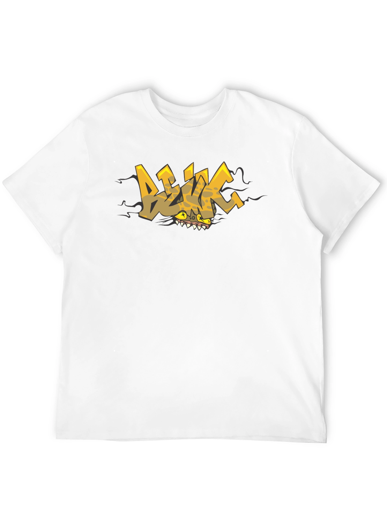 Black Edgy Graphic Print Black T-Shirt view 12