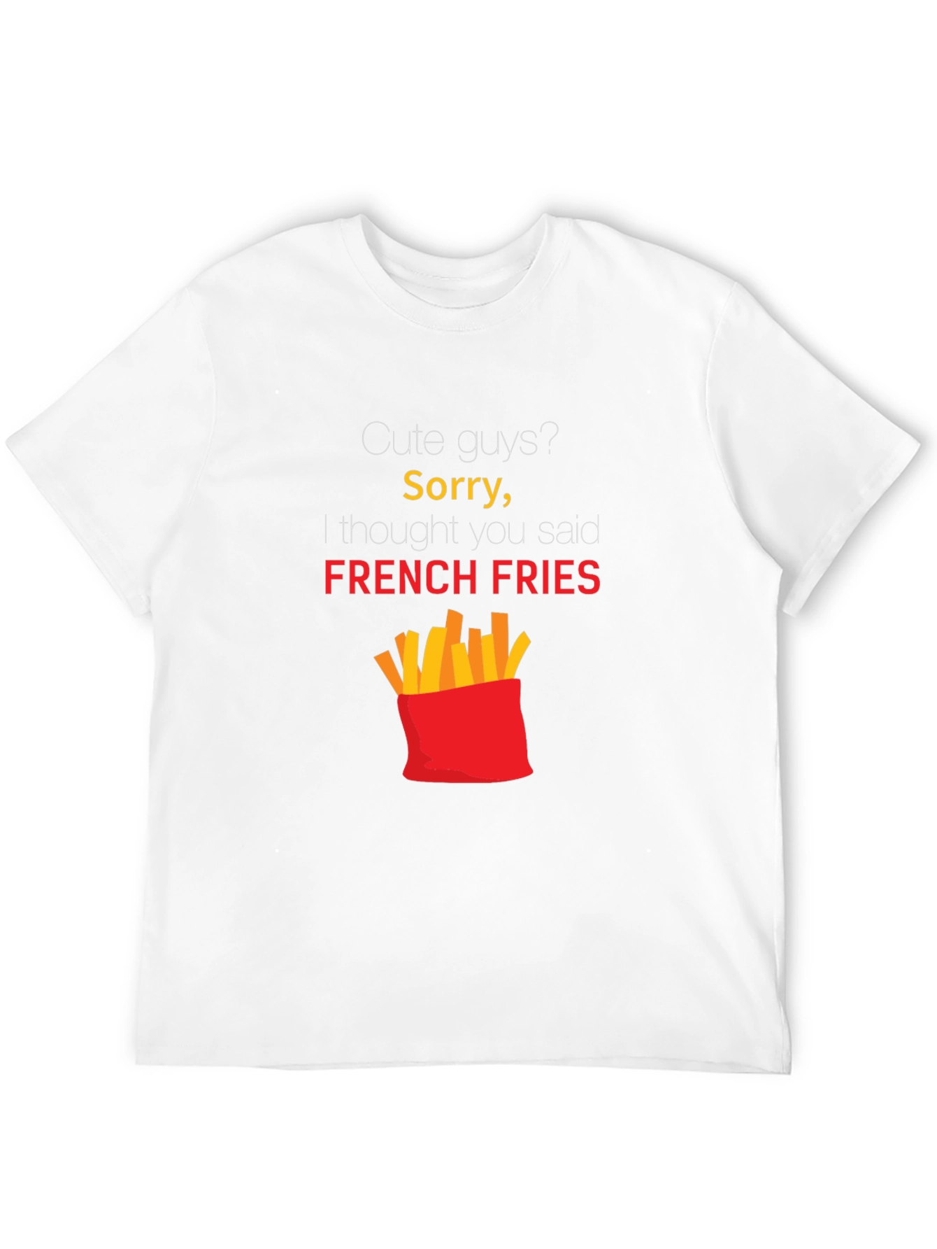 Black Funny French Fries Graphic Tee - Unisex view 12