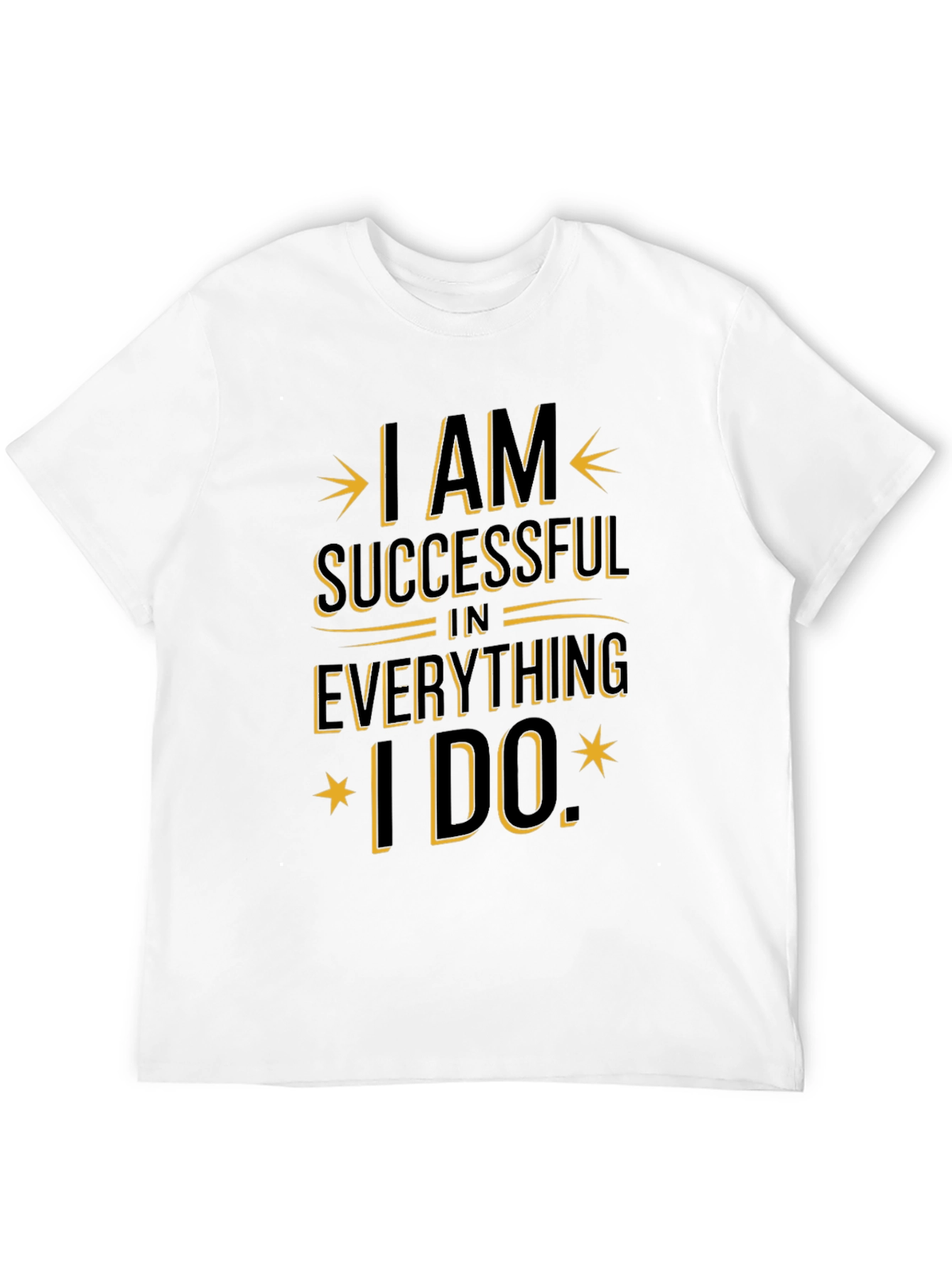 Black I AM Successful T-Shirt - Motivational Graphic Tee view 12