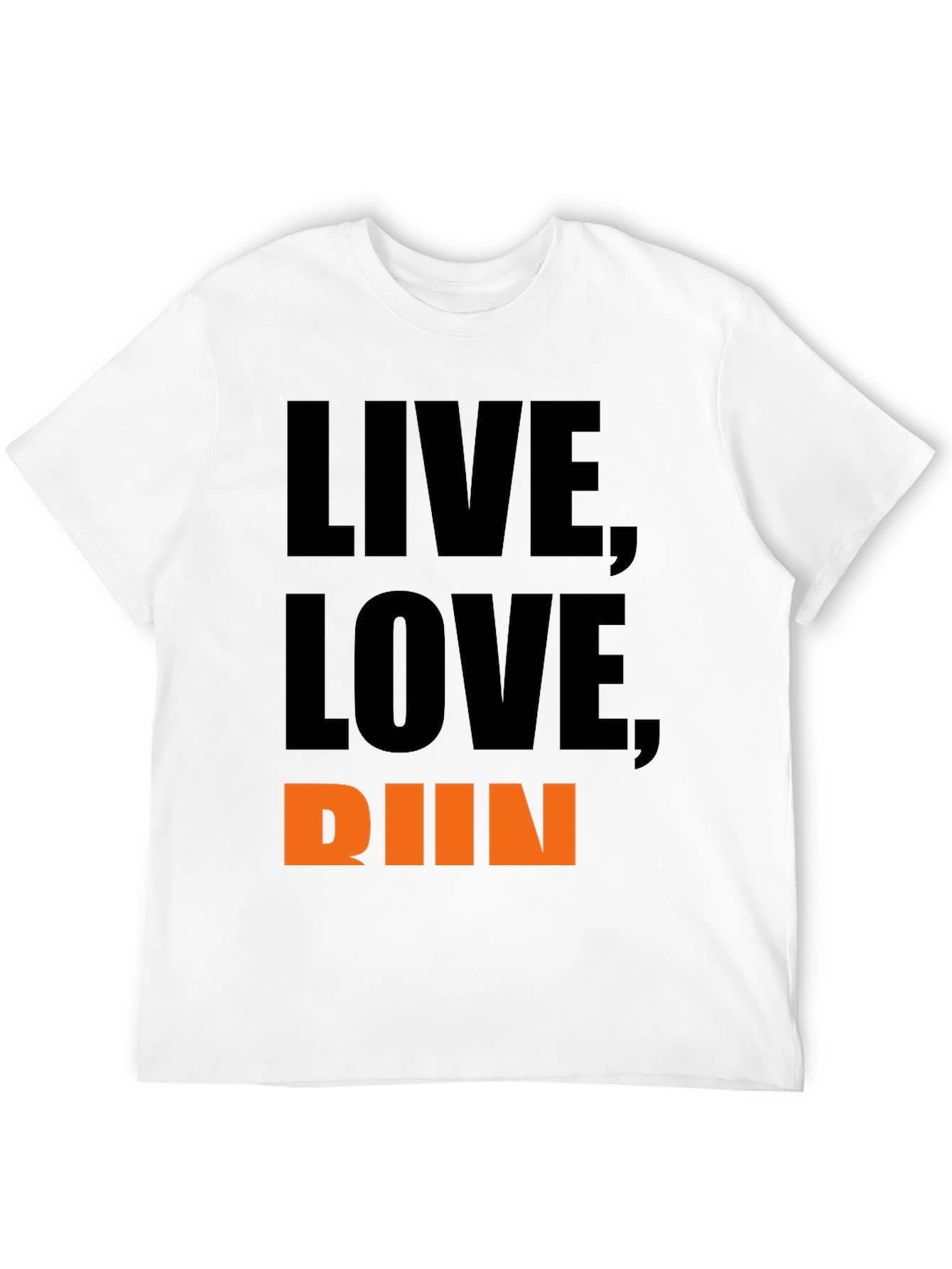 Black Live, Love, Run T-Shirt - Motivational Graphic Tee view 12