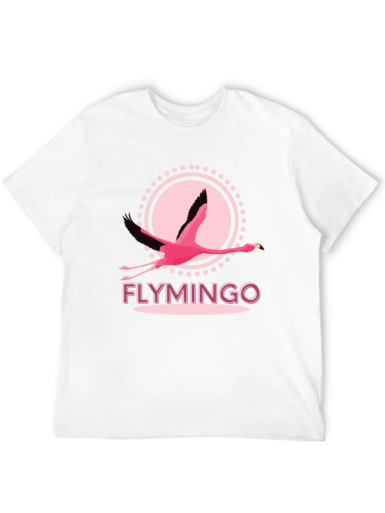 Black Flymingo T-Shirt - Pink Flamingo Graphic Tee view 12