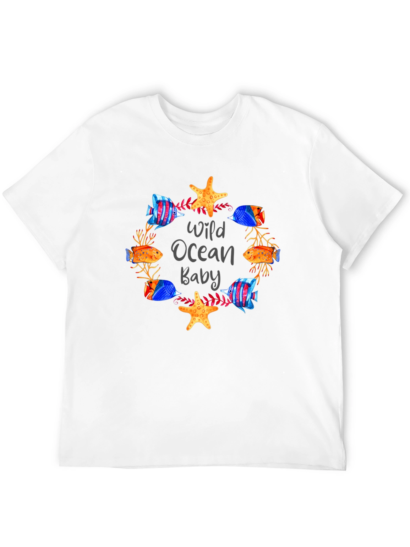 Black Wild Ocean Baby Graphic T-Shirt view 12