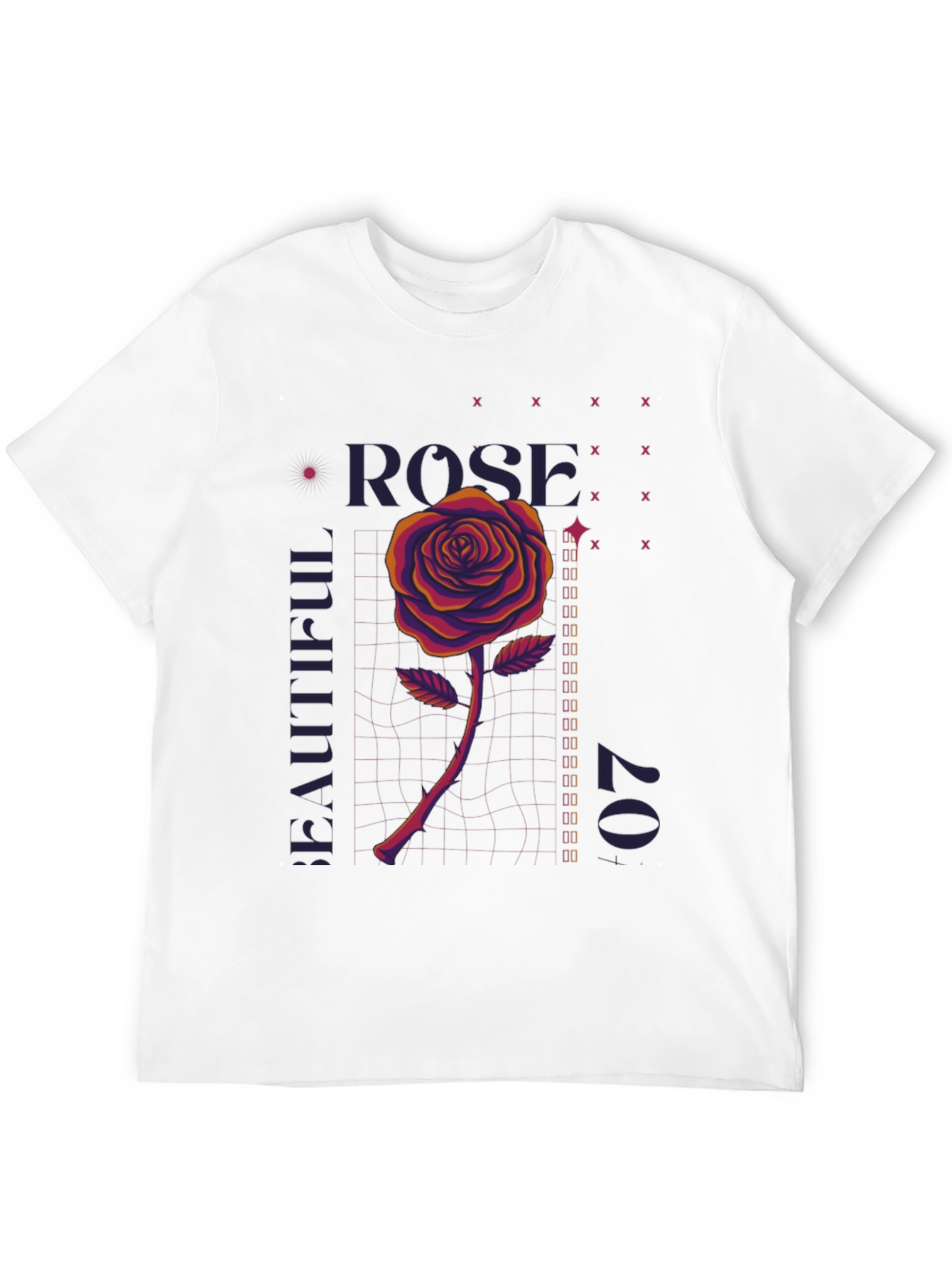 Black Rose Graphic T-Shirt - Men's Black Tee view 12