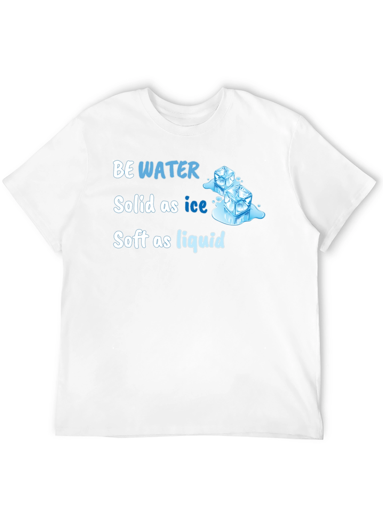 Black Be Water Ice Cube Graphic Tee - Solid as Ice, Soft as Liquid view 12