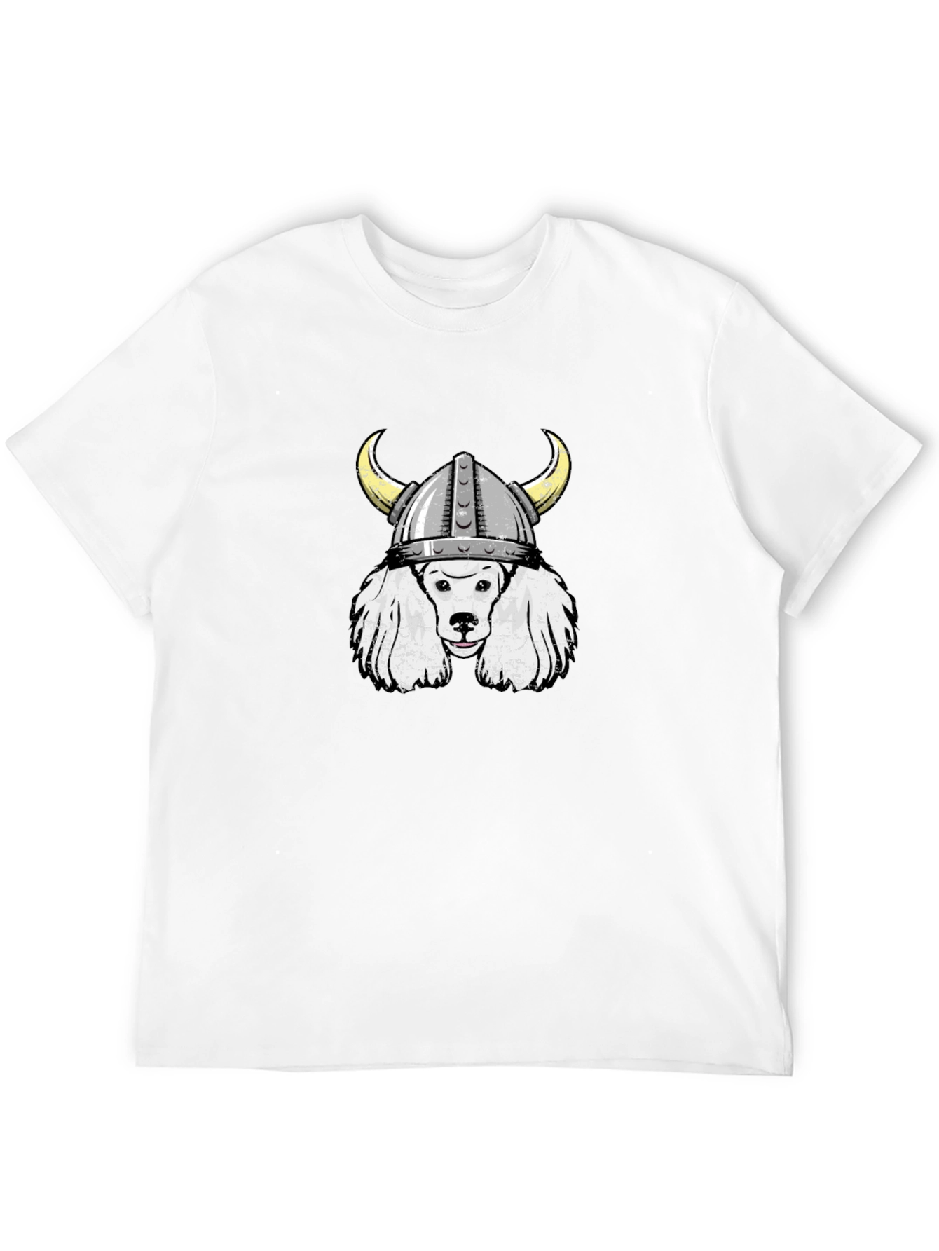Black Viking Poodle Graphic Tee view 12